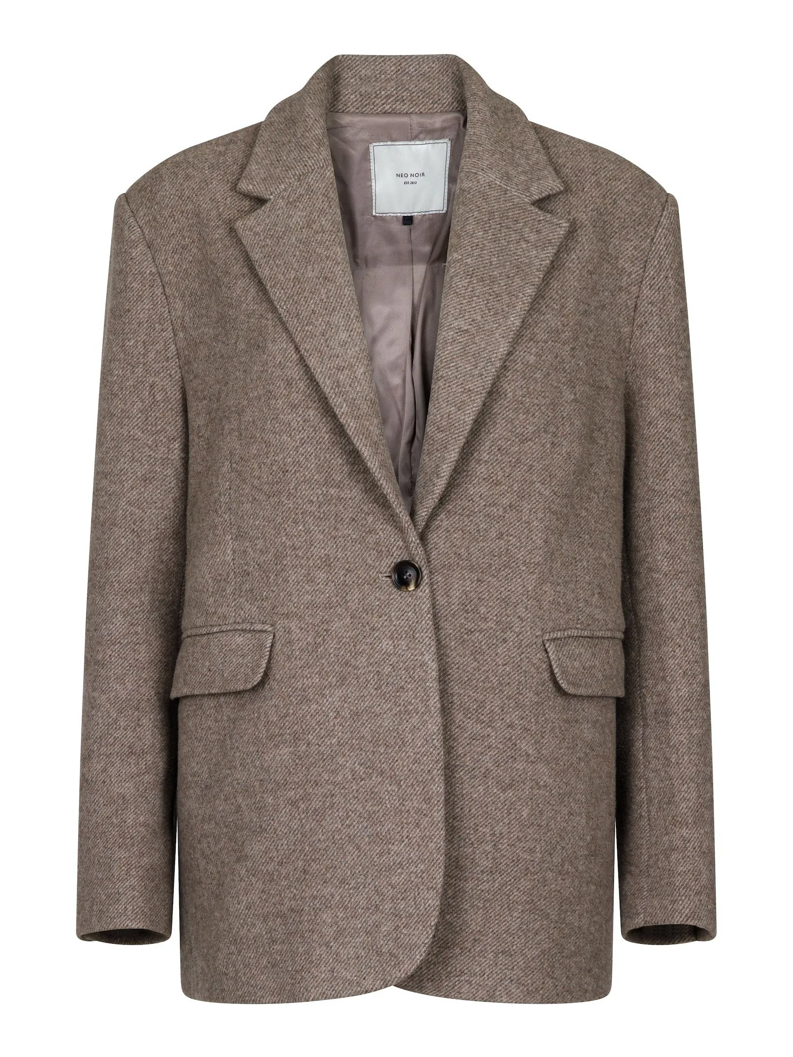Gaby Twill Blazer - Sand Melange