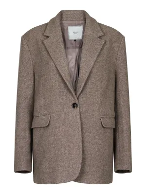 Gaby Twill Blazer - Sand Melange