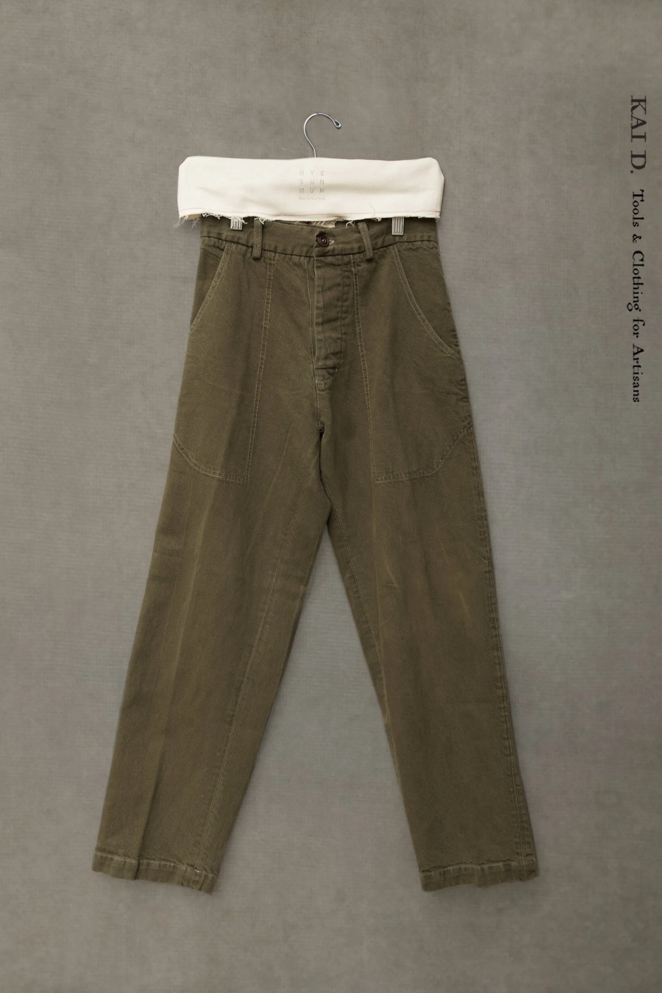 Garden Pants -Washed Green - XXS, XS, S, M