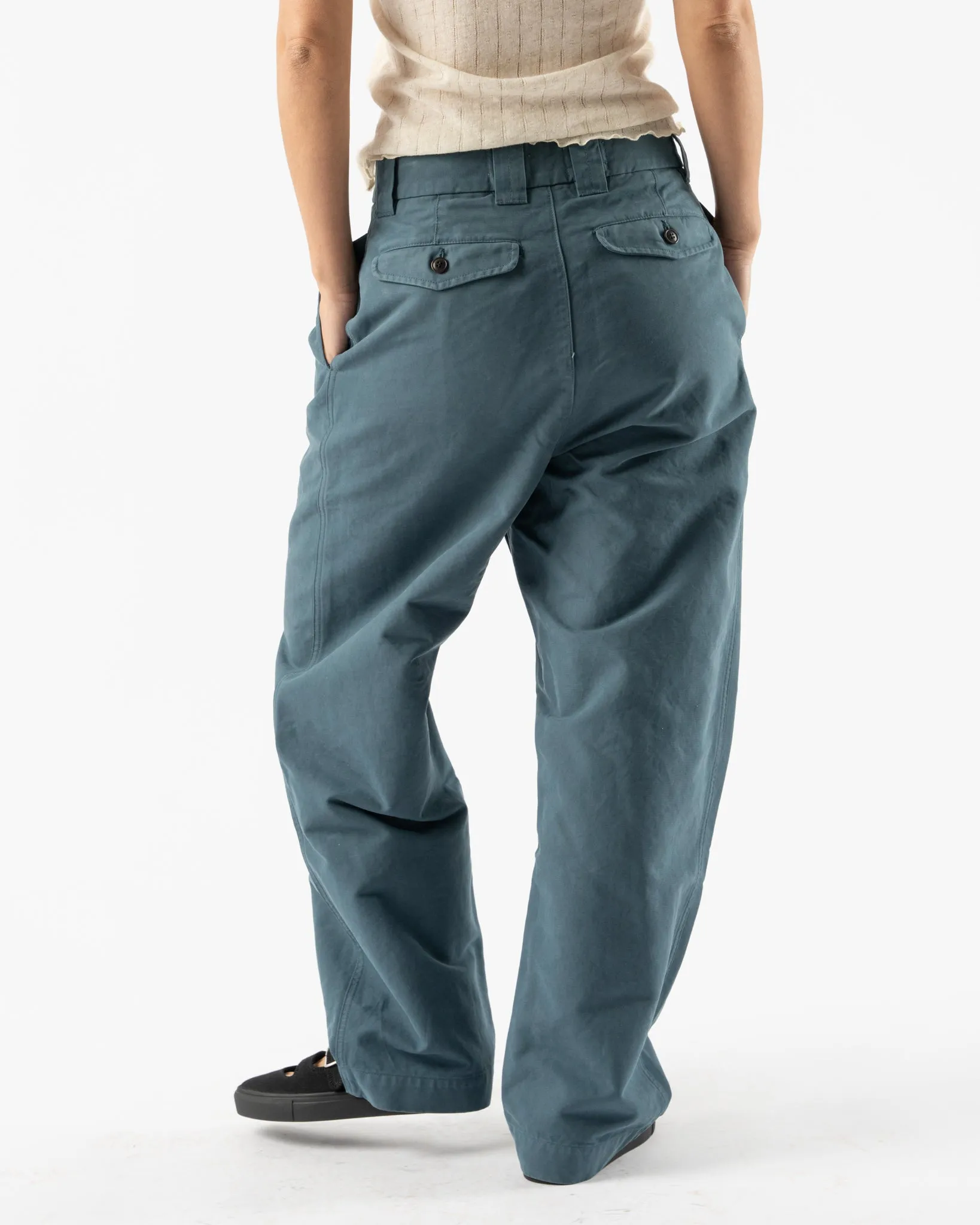 Girls of Dust British Officer Chino Pant in Blue Mirage