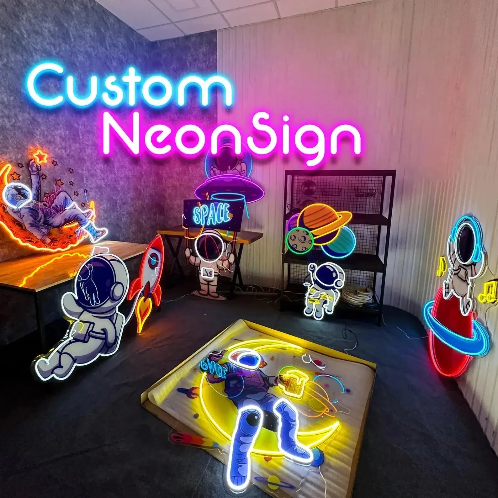 Glowing Nightmares: Five Nights at Freddy’s Neon Sign
