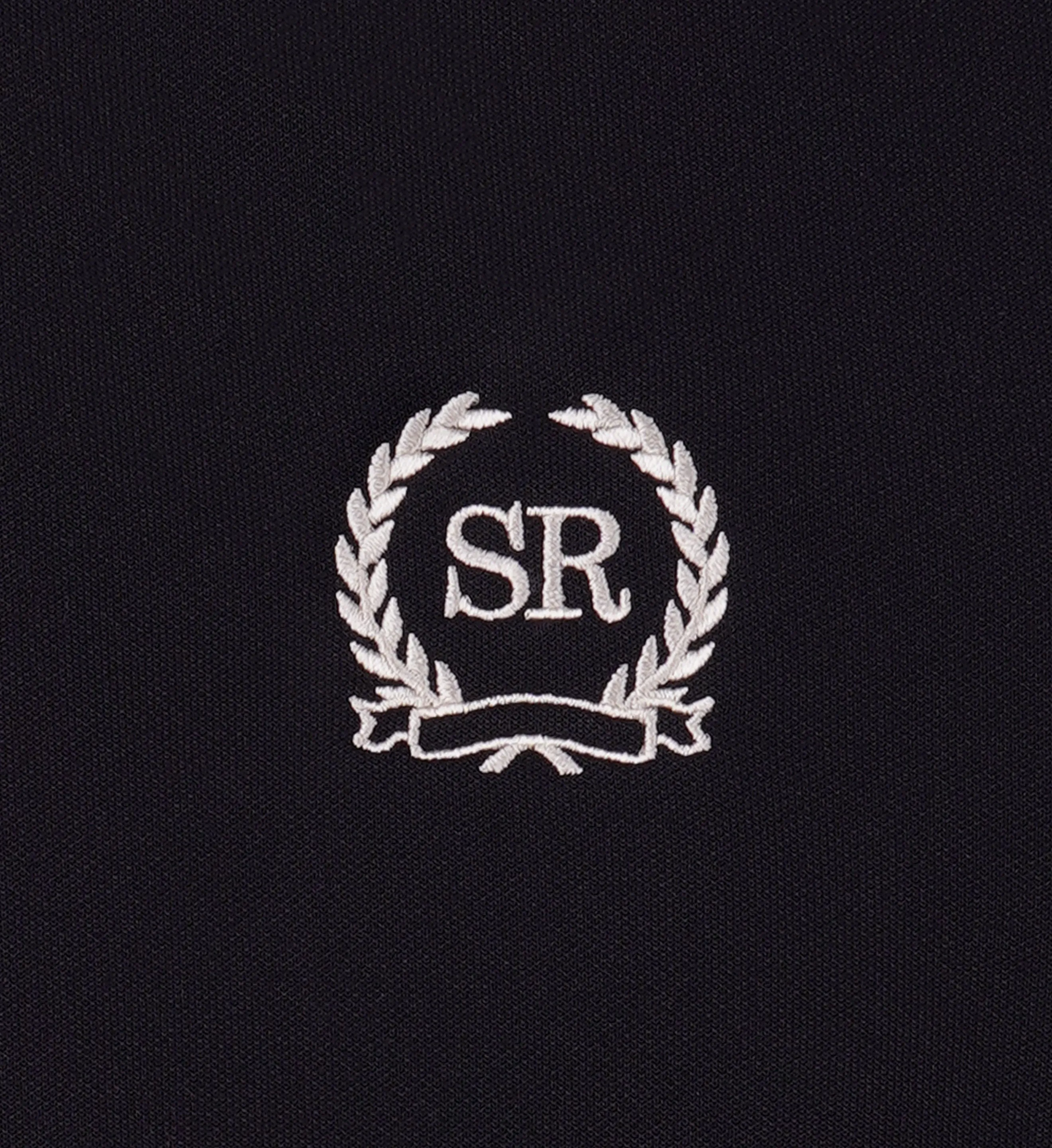 Golf Embroidered Track Pant - Black/Cream