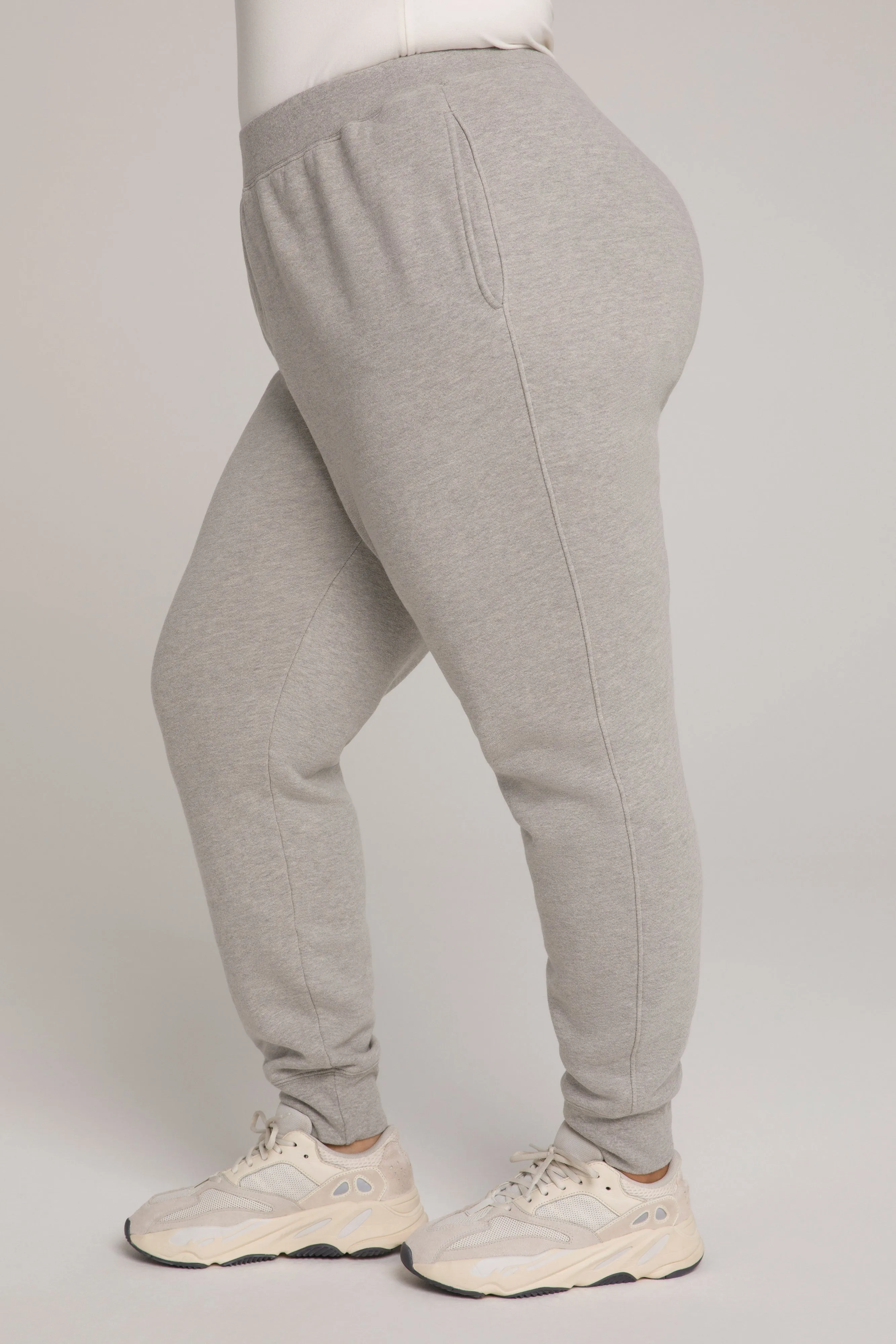 GOOD WAIST JOGGER | HEATHER GREY001