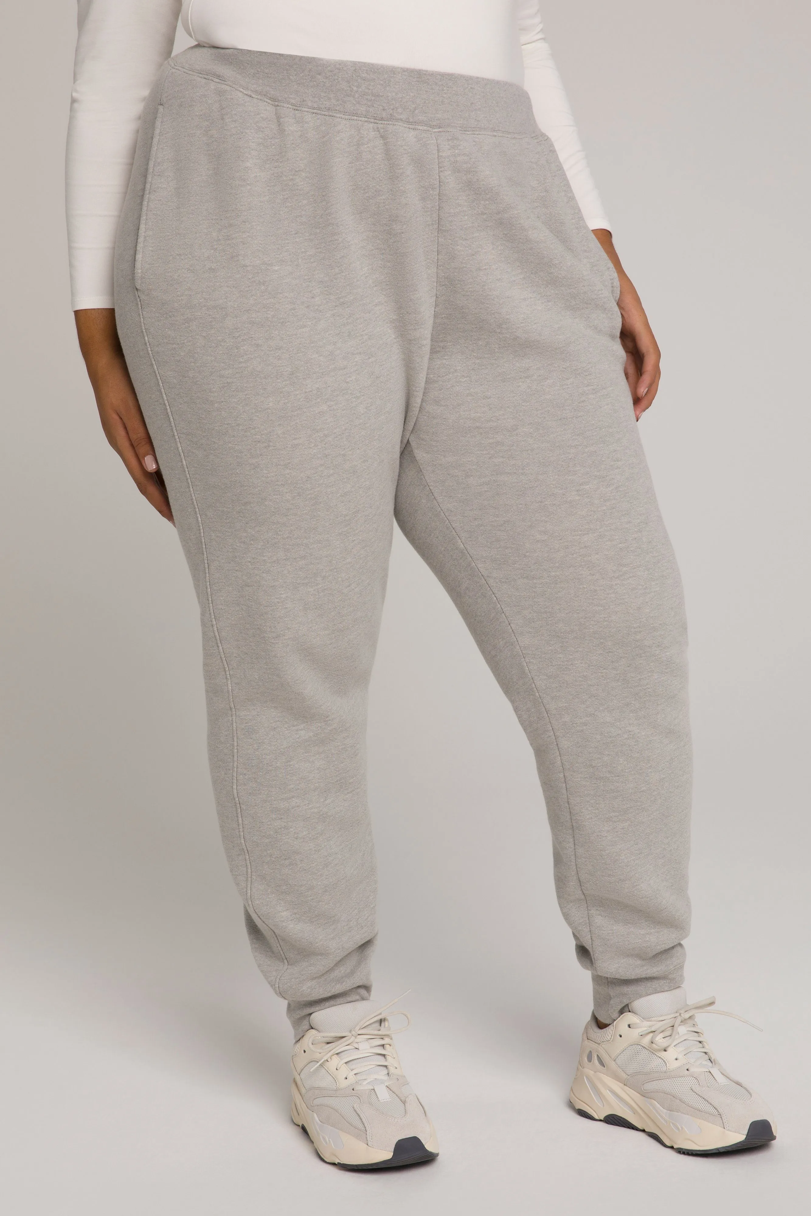 GOOD WAIST JOGGER | HEATHER GREY001