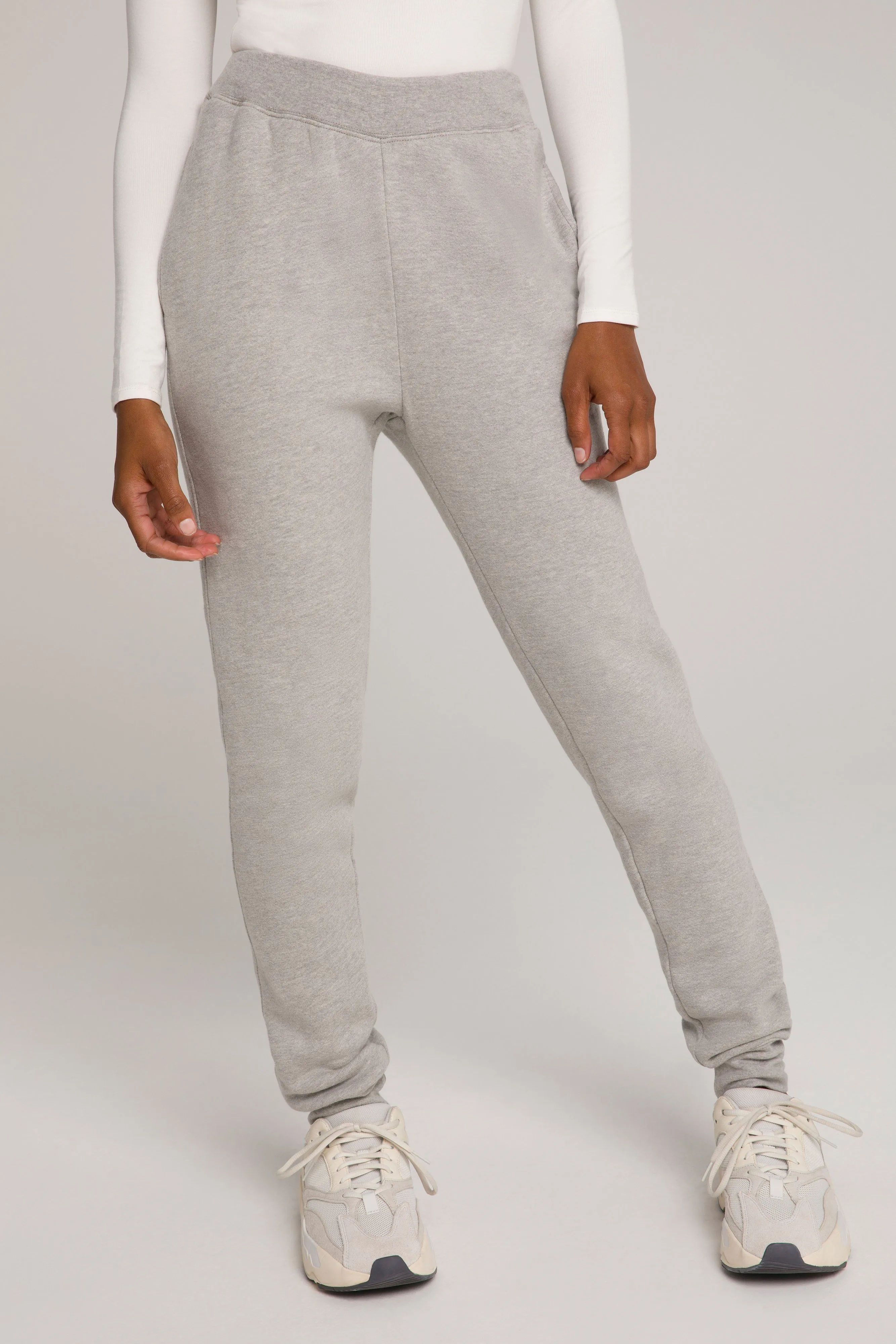 GOOD WAIST JOGGER | HEATHER GREY001