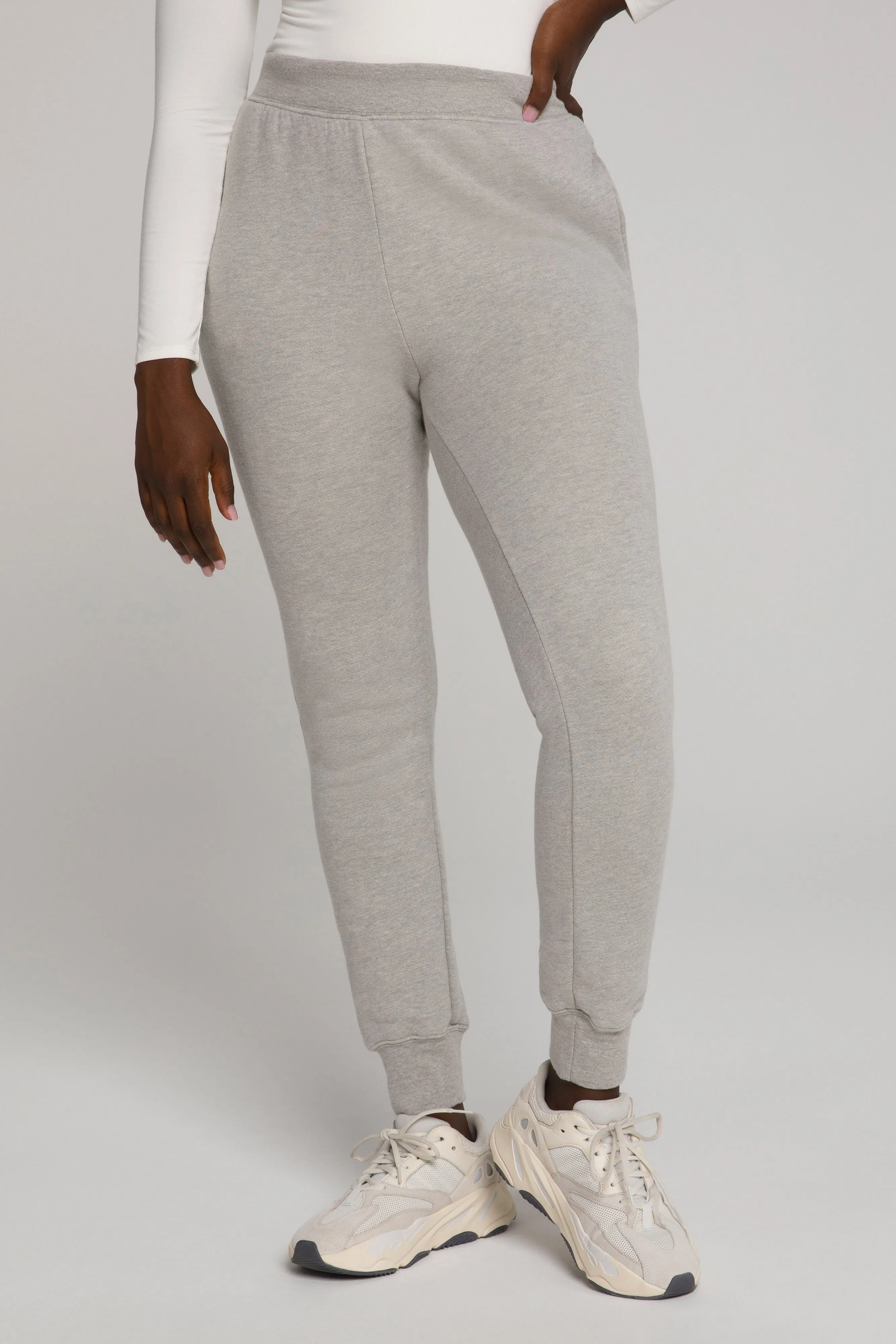 GOOD WAIST JOGGER | HEATHER GREY001