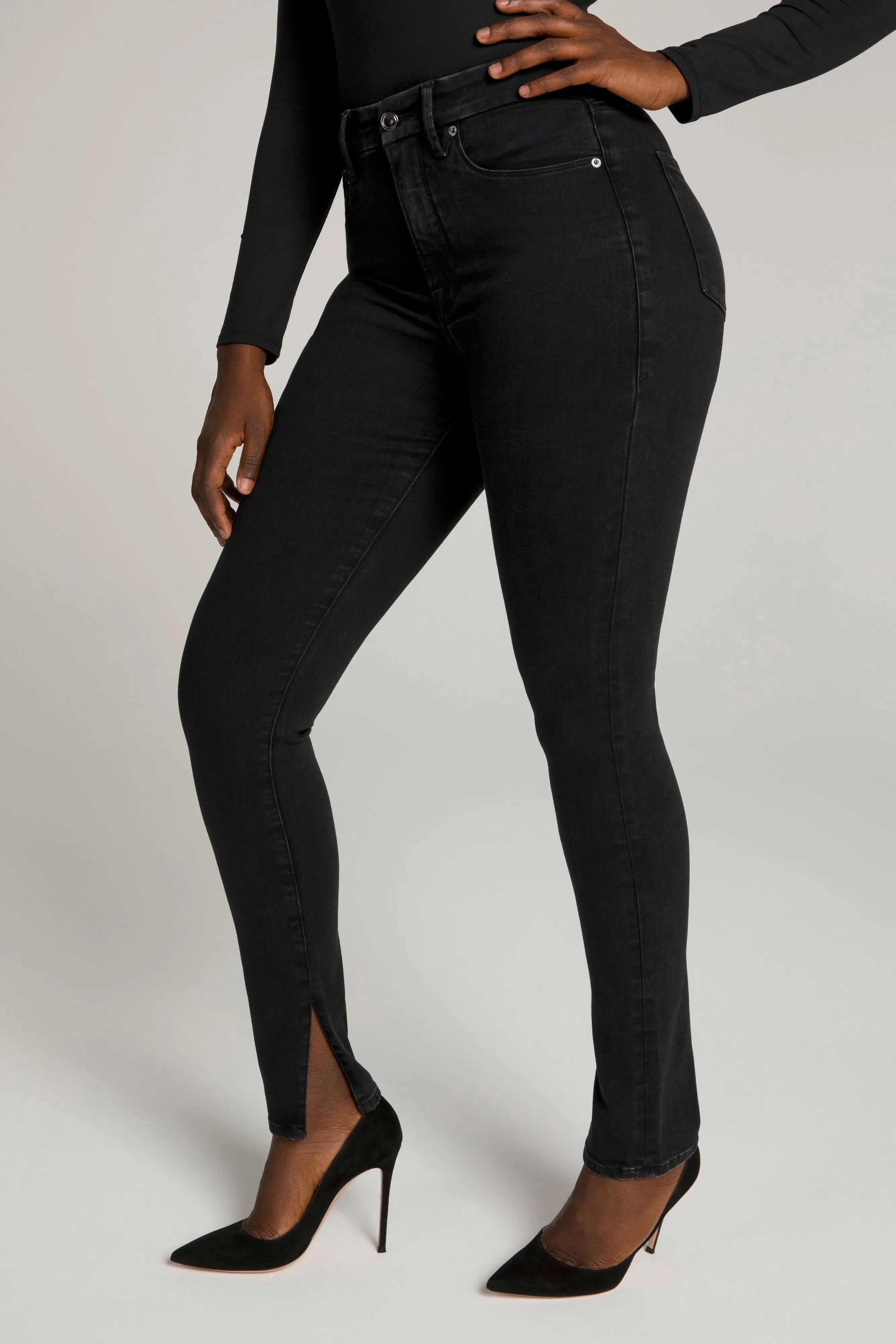 GOOD WAIST LONG INSEAM | BLACK095