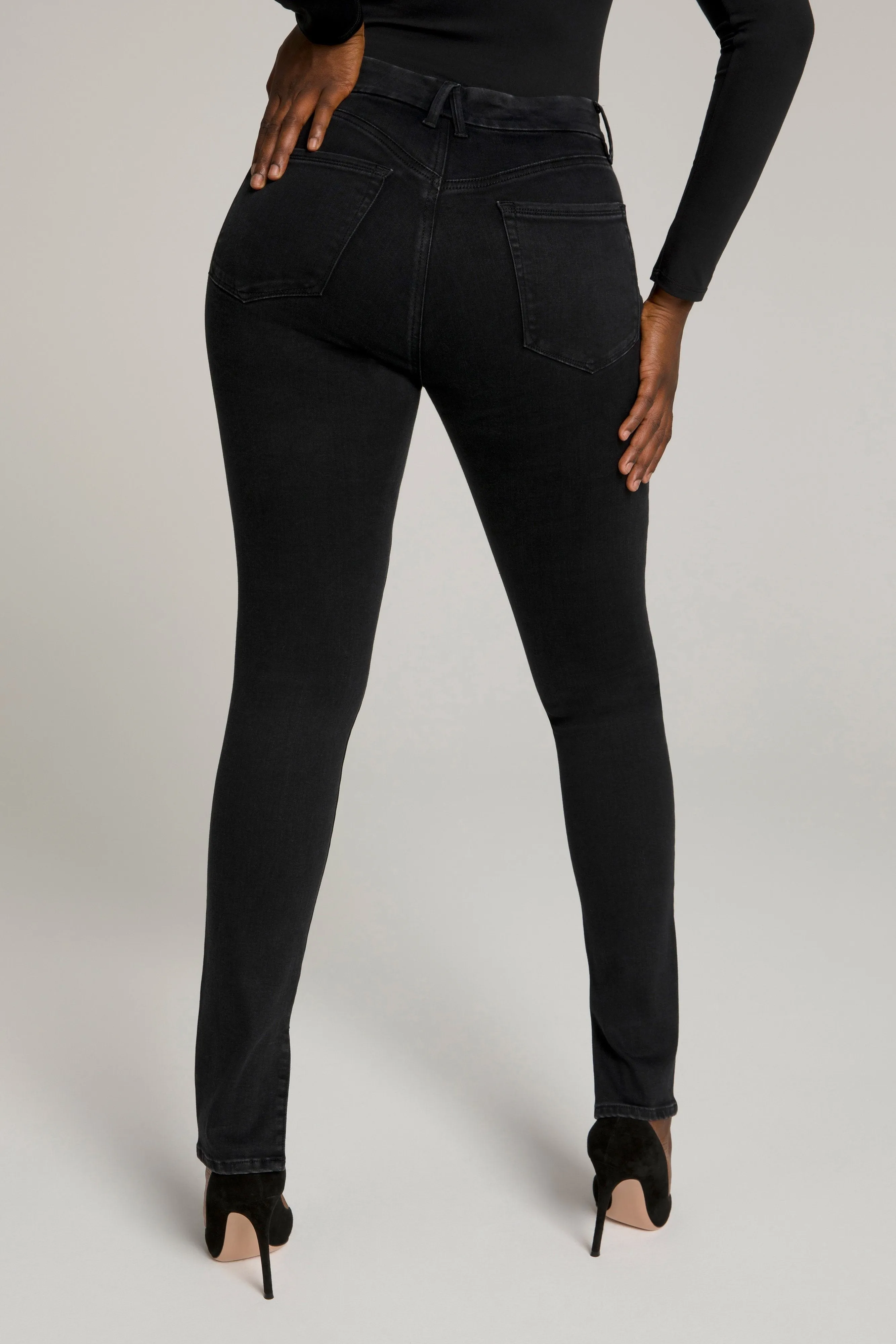 GOOD WAIST LONG INSEAM | BLACK095
