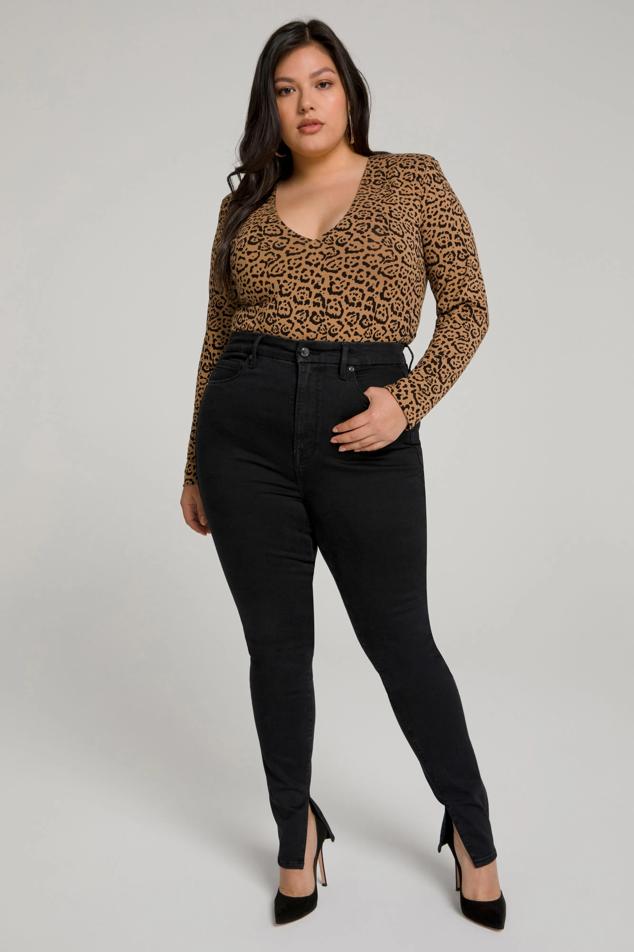 GOOD WAIST LONG INSEAM | BLACK095
