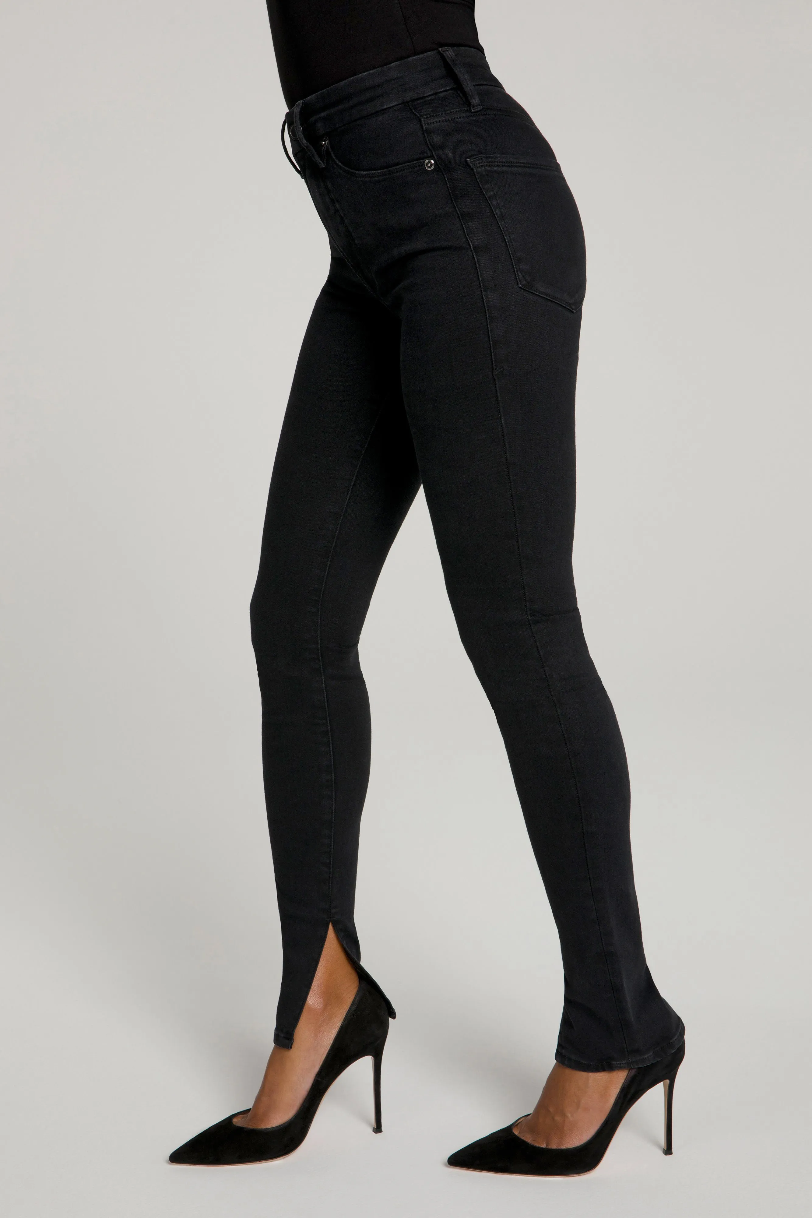 GOOD WAIST LONG INSEAM | BLACK095