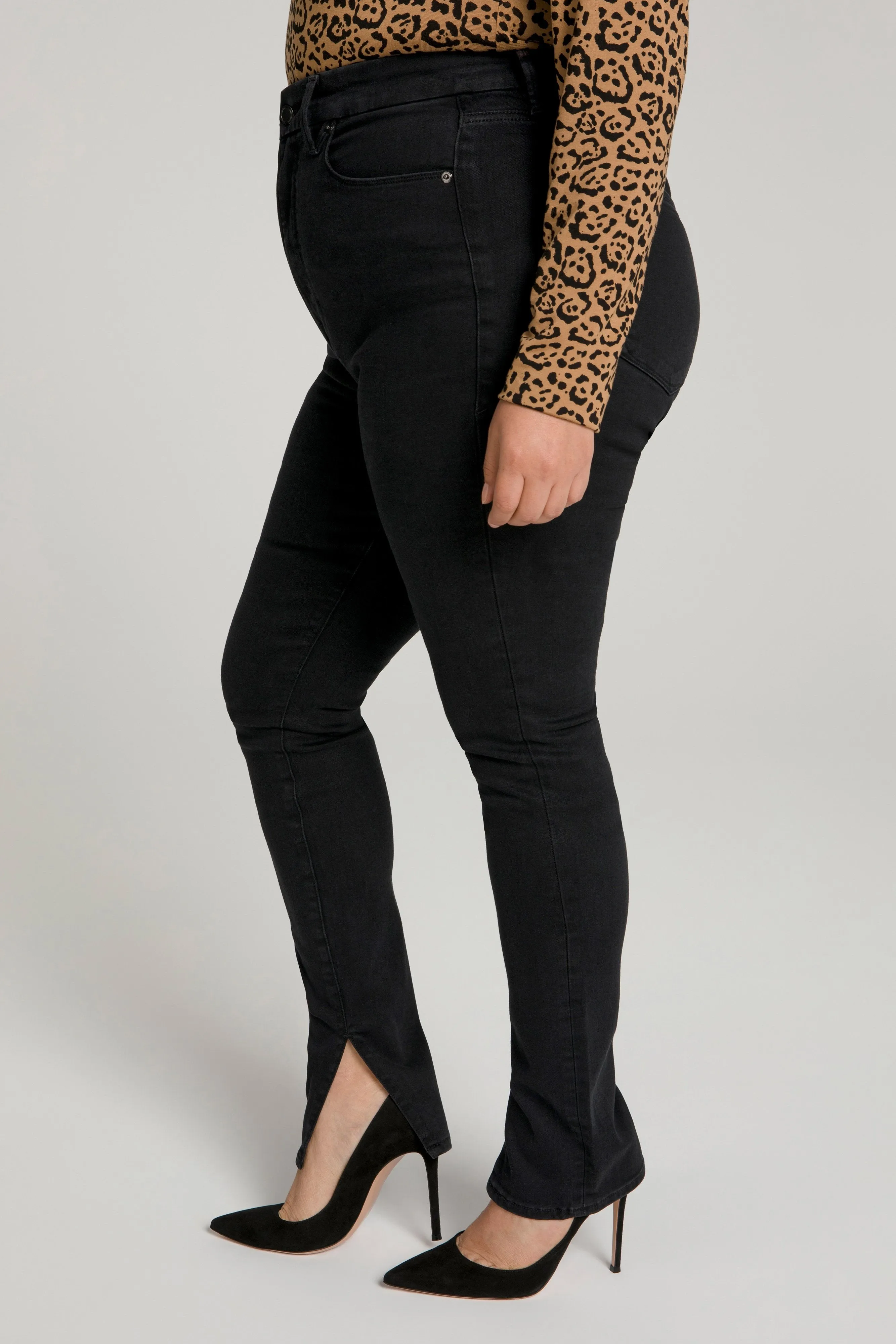 GOOD WAIST LONG INSEAM | BLACK095