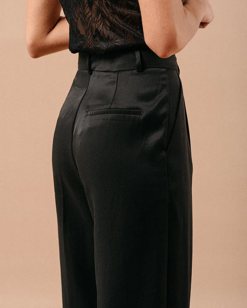 Grace & Mila Marc Wide Leg Trousers - Black