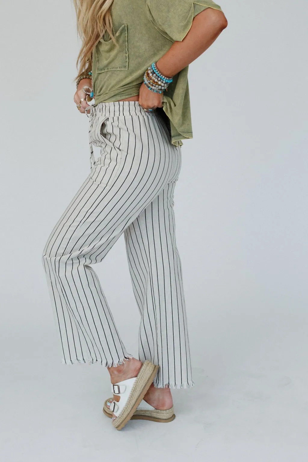 Grand Canyon Stripe Pants - Oatmeal