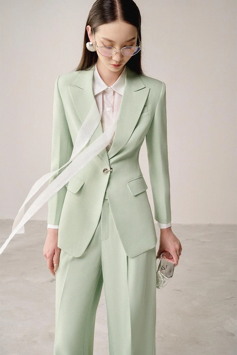 Graven Structured Flap Pocket Linen Cotton Blazer