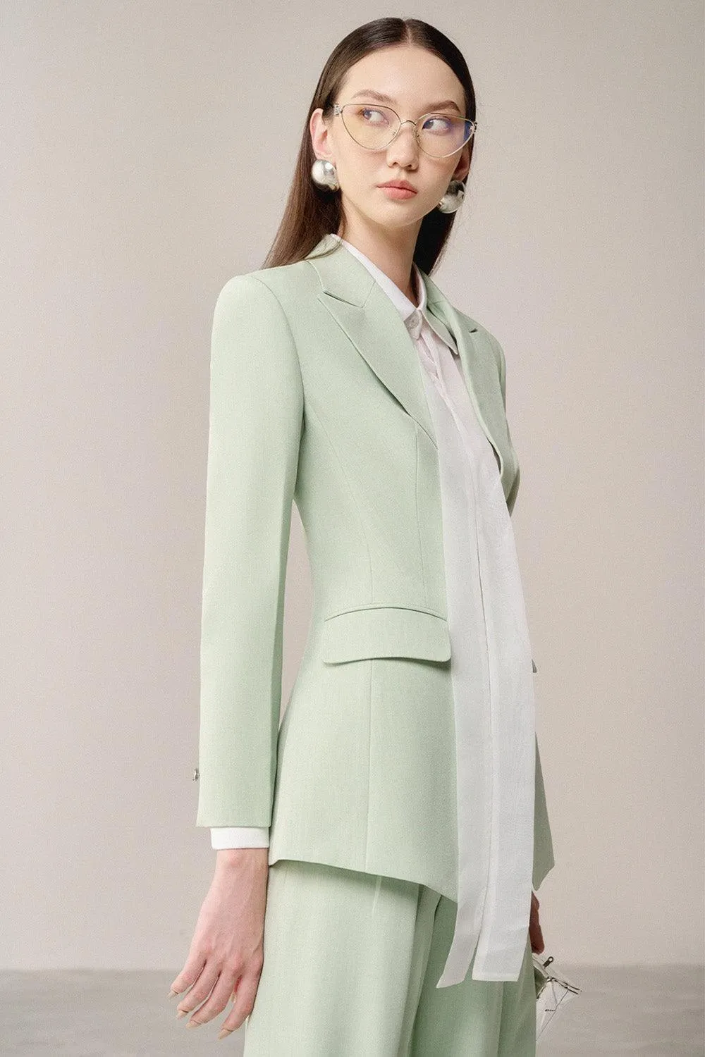 Graven Structured Flap Pocket Linen Cotton Blazer