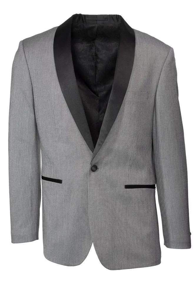 Grey Pindot Tuxedo Jacket (Separates)