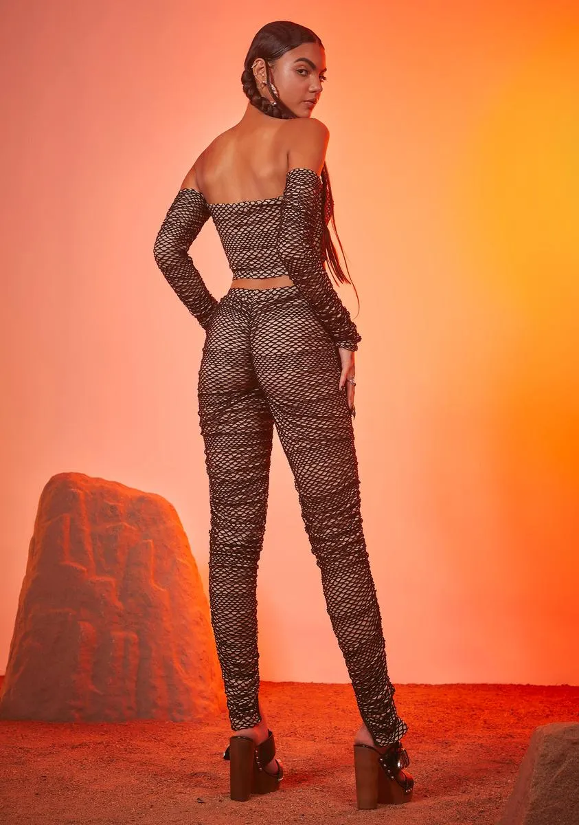 Gunsmoke Ruched Knit Pants