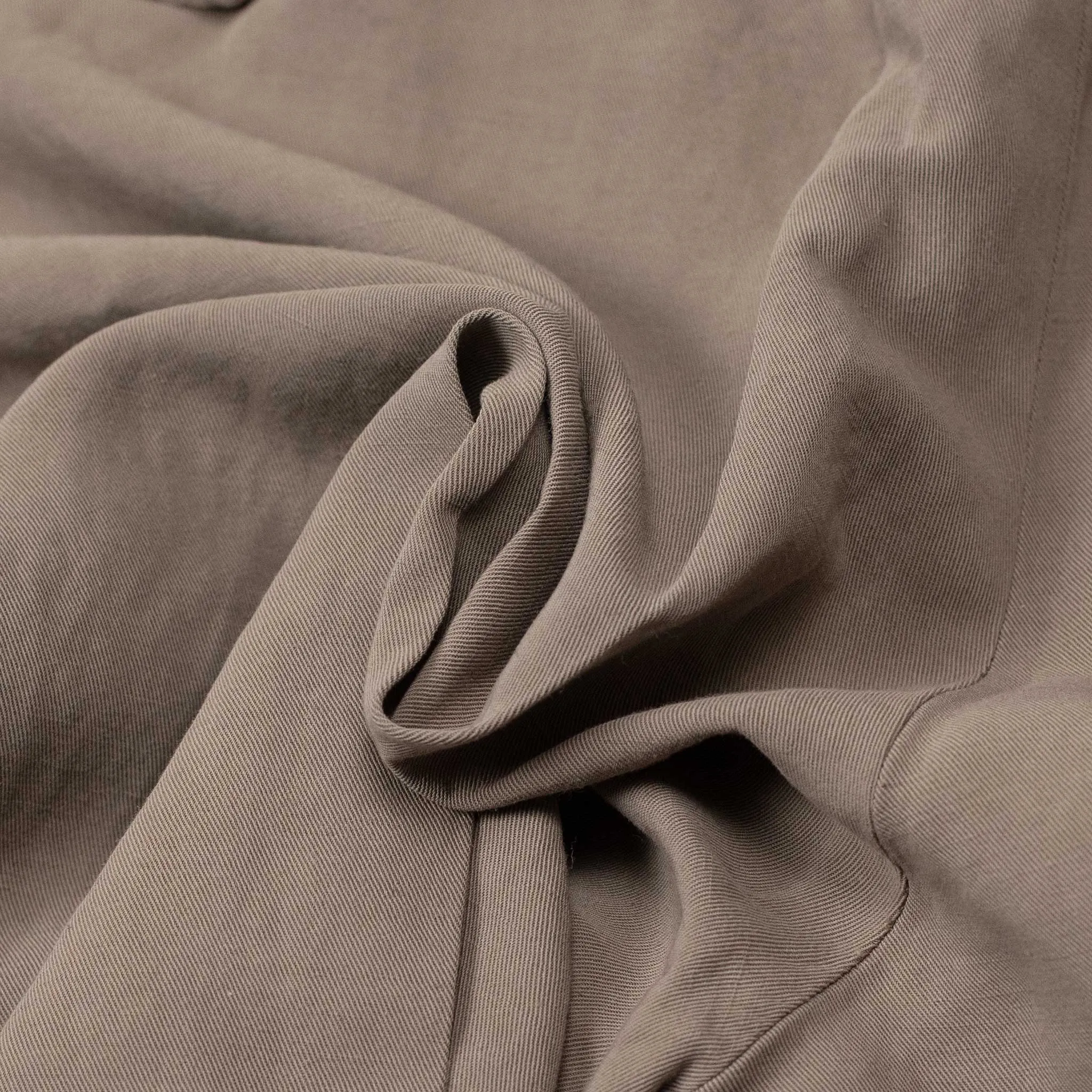 Gurkha pants in warm grey cotton linen gabardine