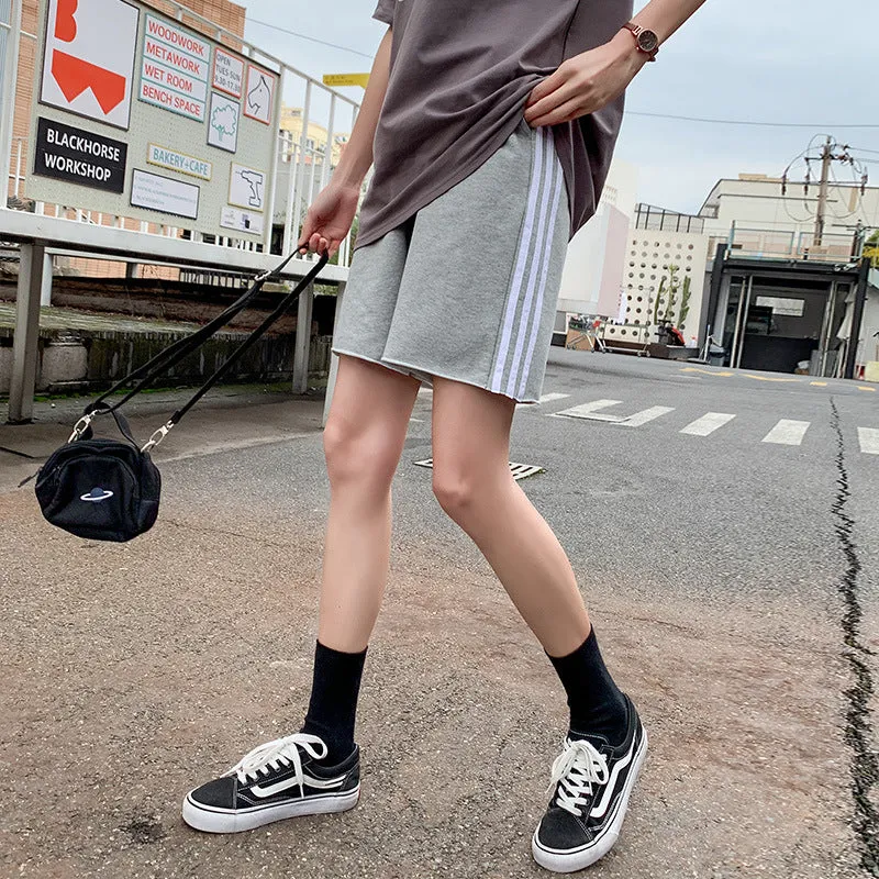 Gym Shorts Women Casual Jogging Hot Pants Loose Summer High Waist Wide Leg cecBermuda Cotton Bermuda Shorts