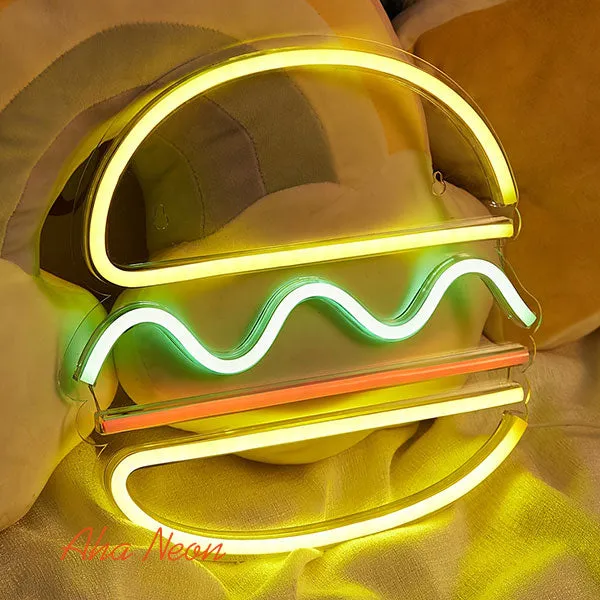 Hamburger Neon Sign