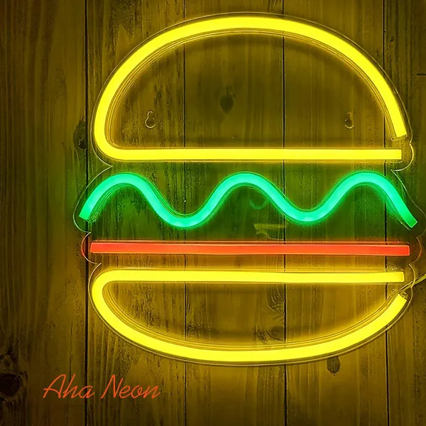 Hamburger Neon Sign