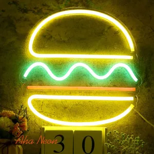 Hamburger Neon Sign