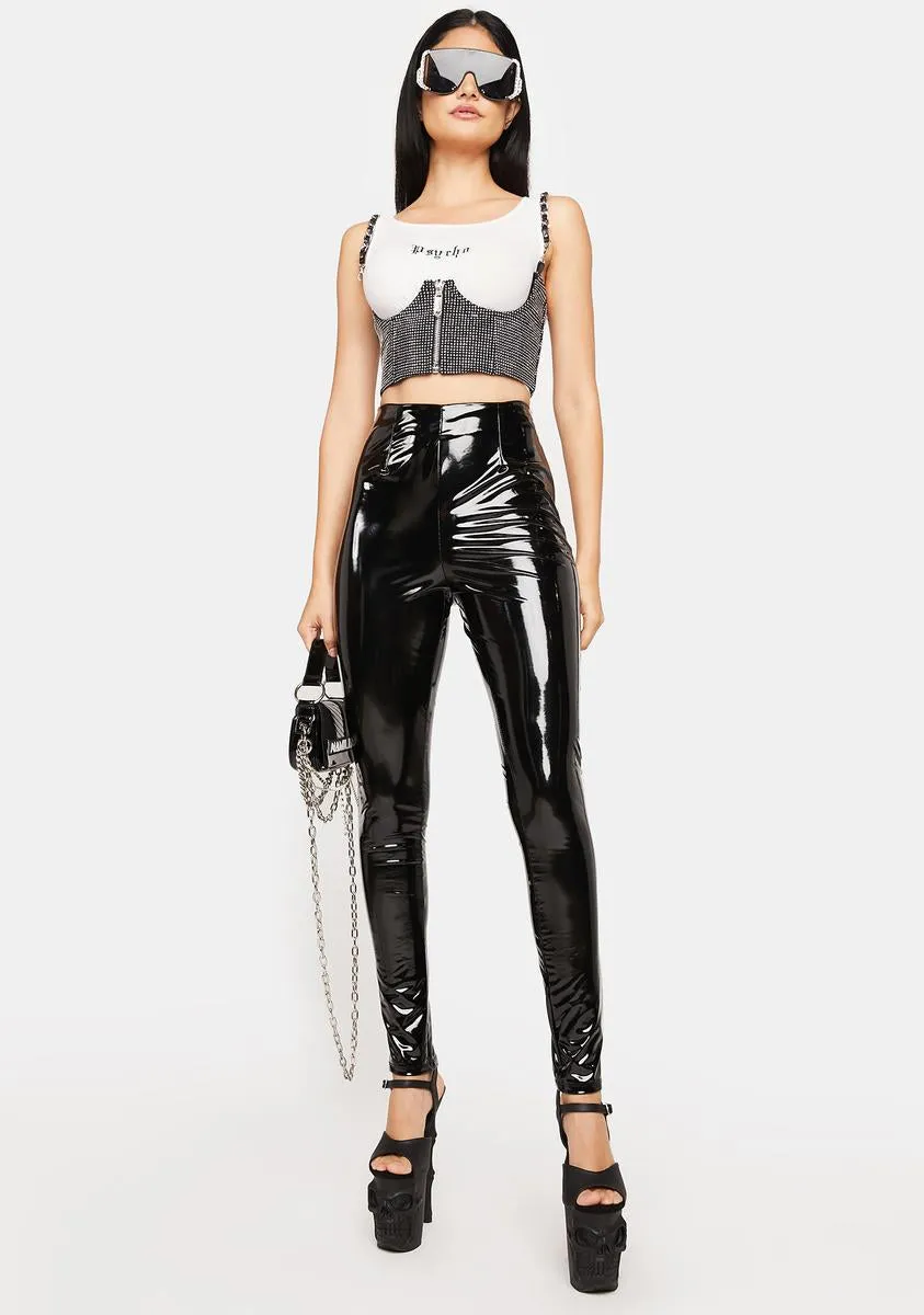 Headed To The Jet Vinyl Pants