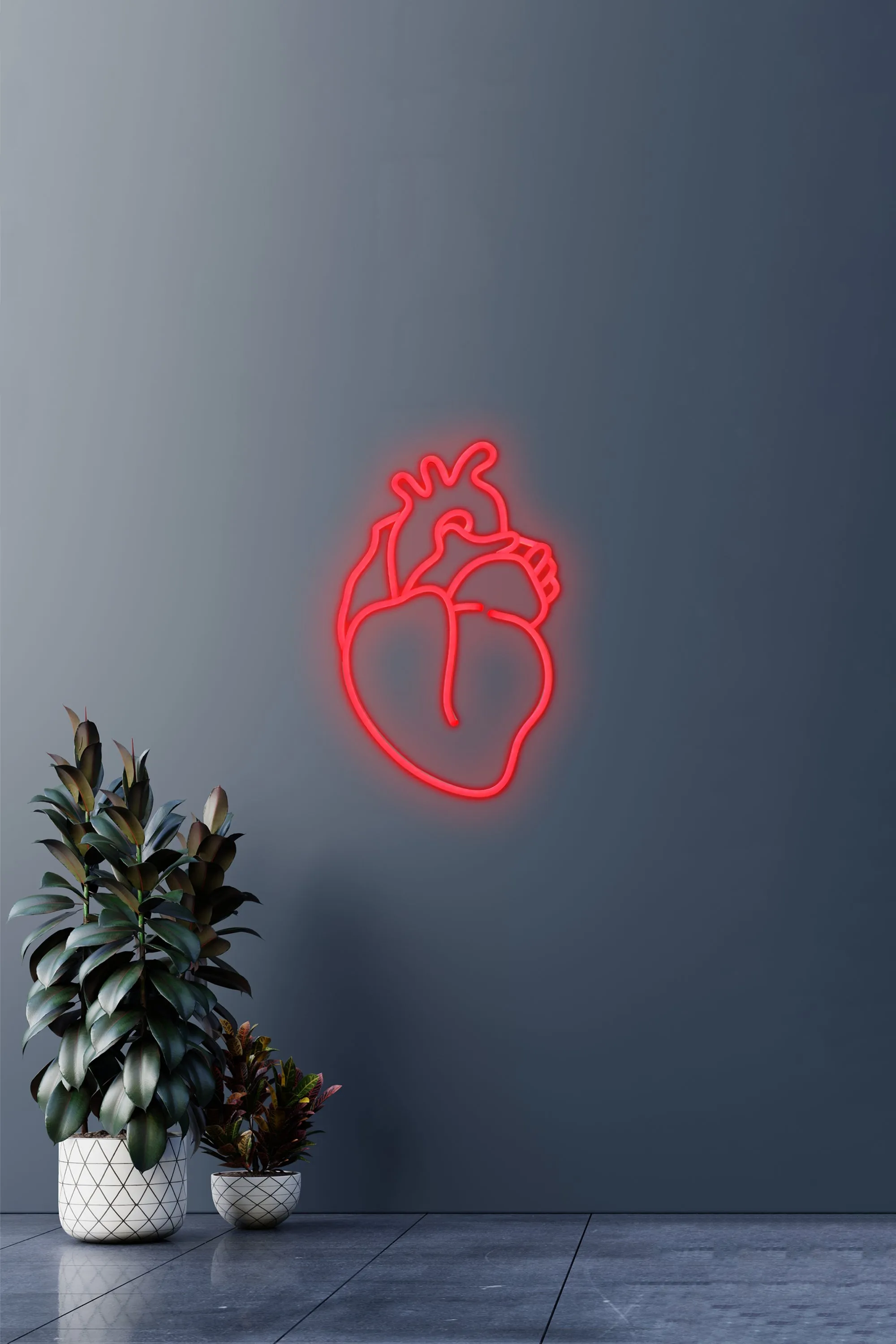 Heart Shaped Neon Light