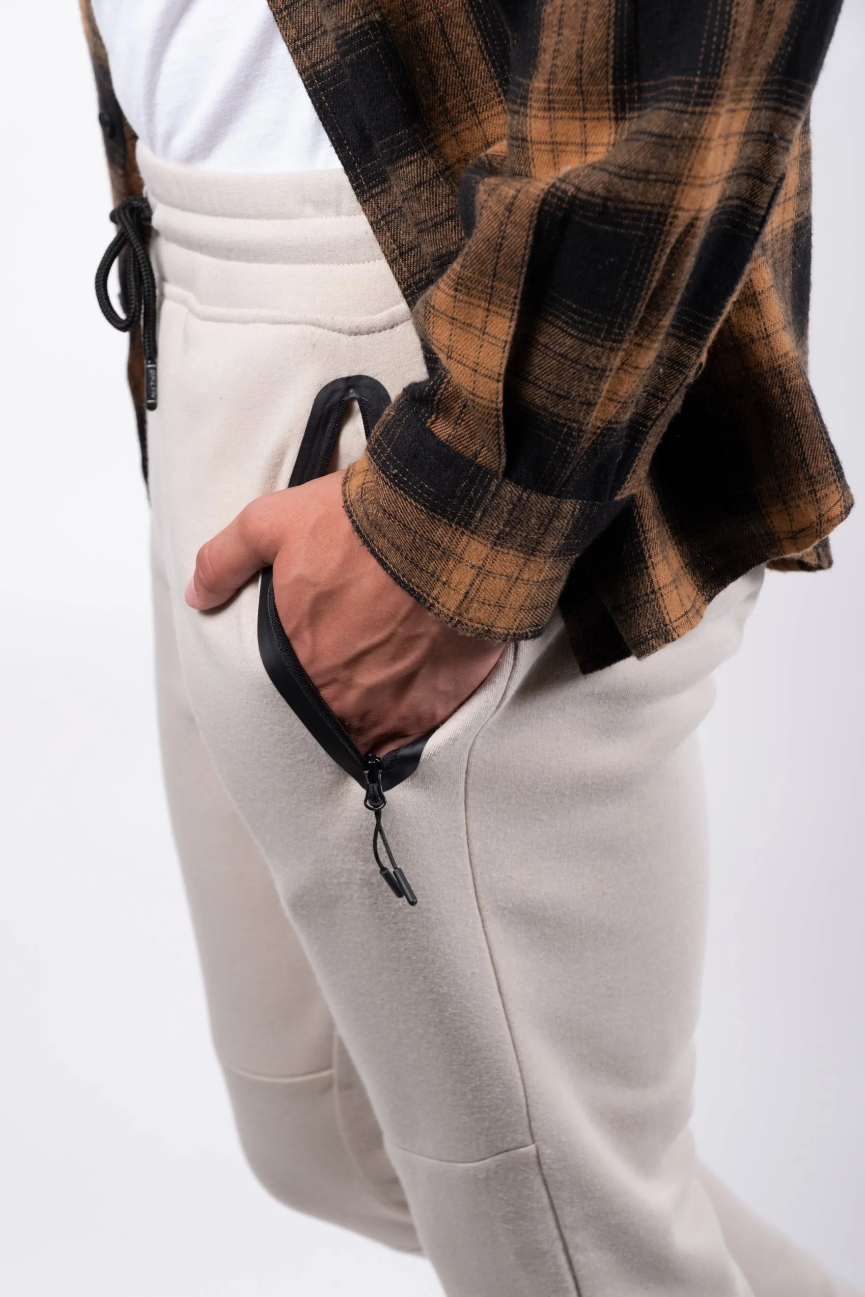 Heat Seal Fleece Zip Joggers