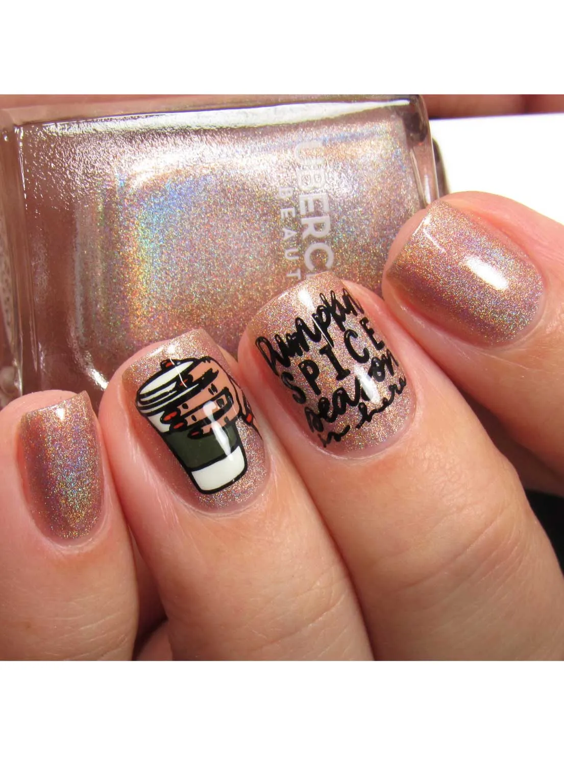 Hello Fall & Pumpkin Spice 2- Uber Chic Mini Stamping Plate