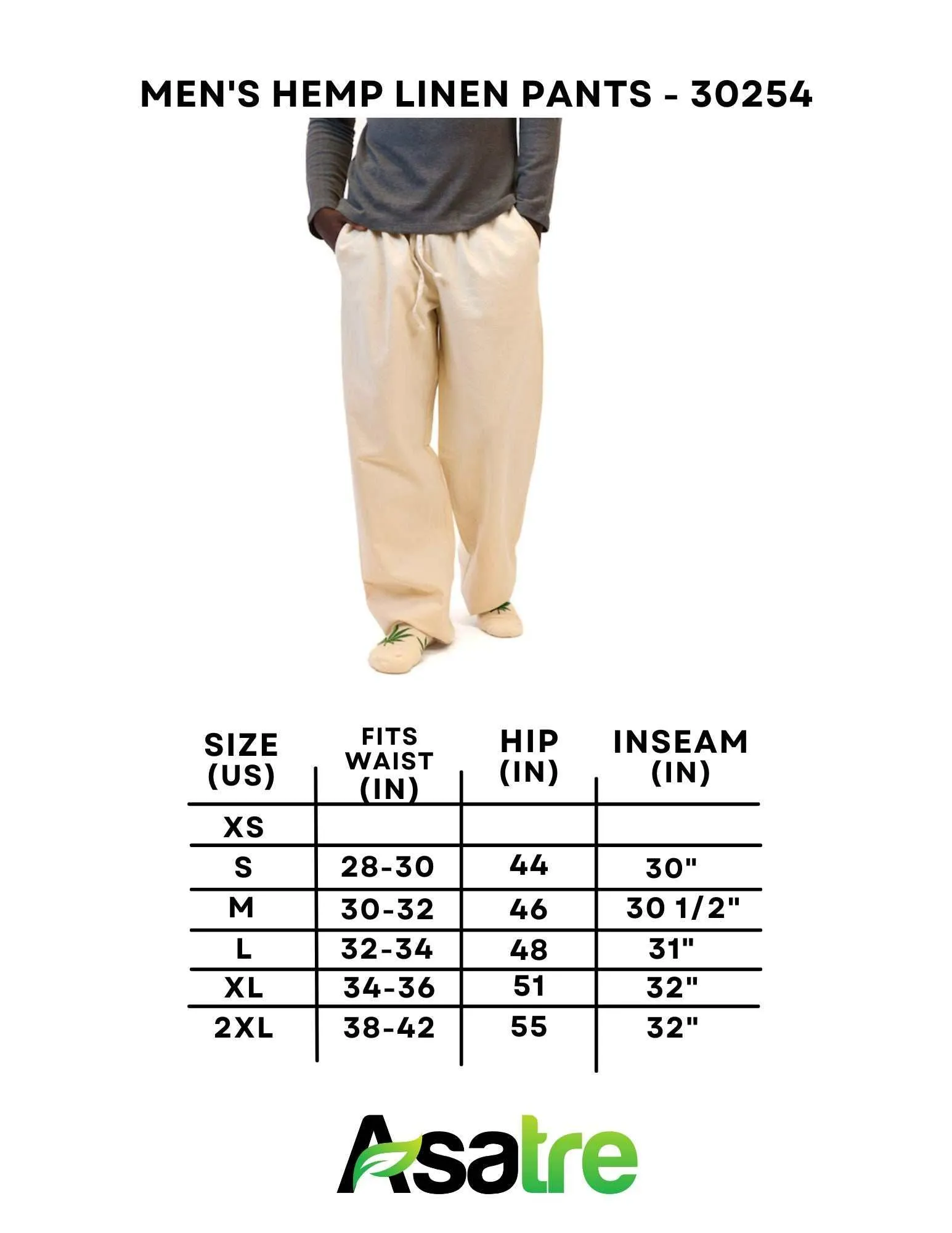 Hemp Linen Pants - Unisex