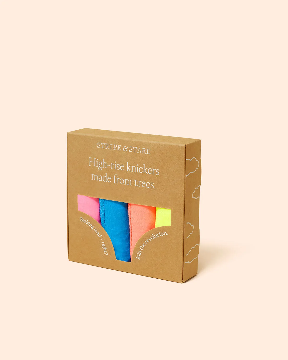 High Rise Brief Four Pack - Neon Brights