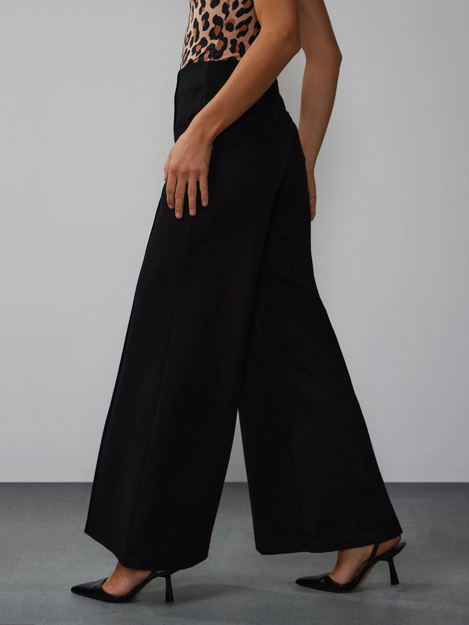 High Rise Seam Flare Pant