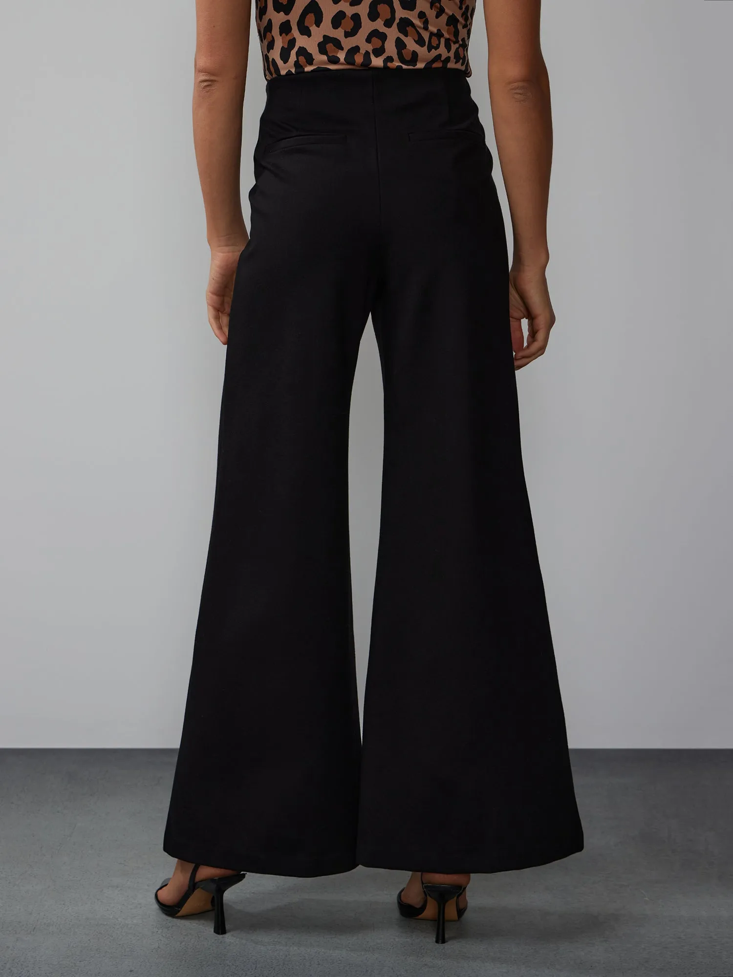 High Rise Seam Flare Pant