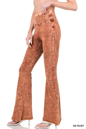 High Waist Acid Wash Pants~ Multiple Colors