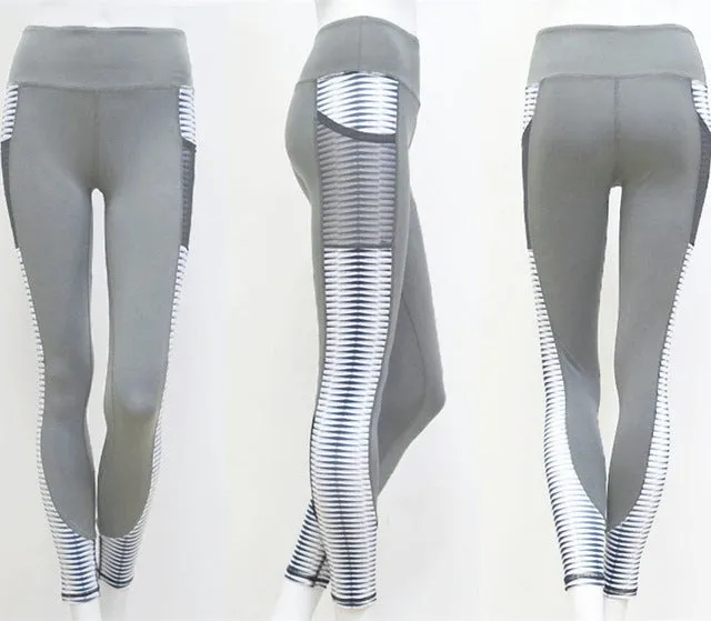 High Waist Leggings Women Fitness Workout Activewear Printing Trouser