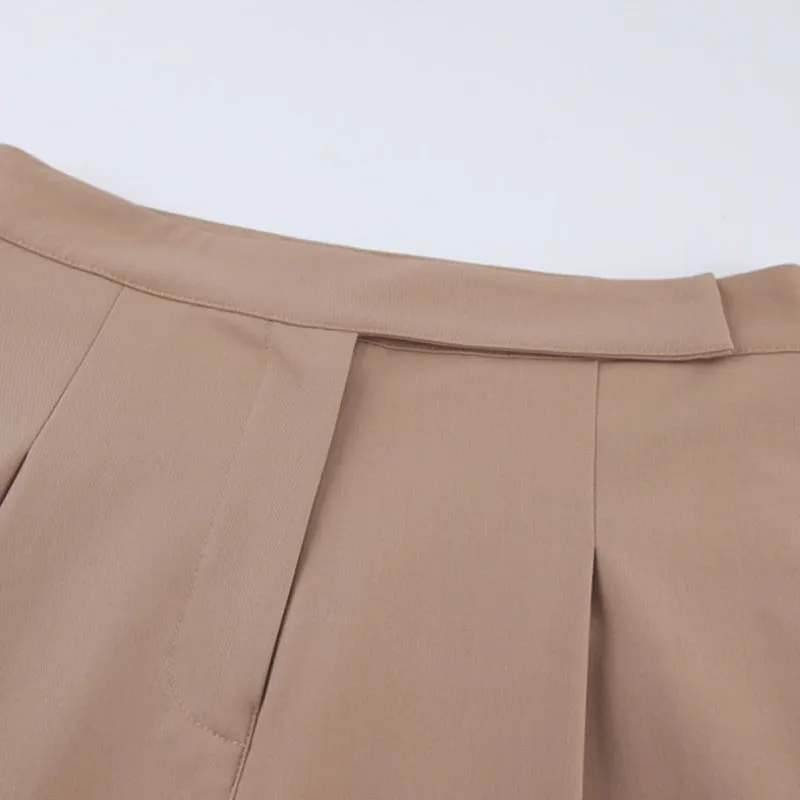 High Waist Pleated Wide Leg Pants