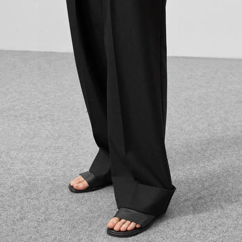 High Waist Pleated Wide Leg Pants
