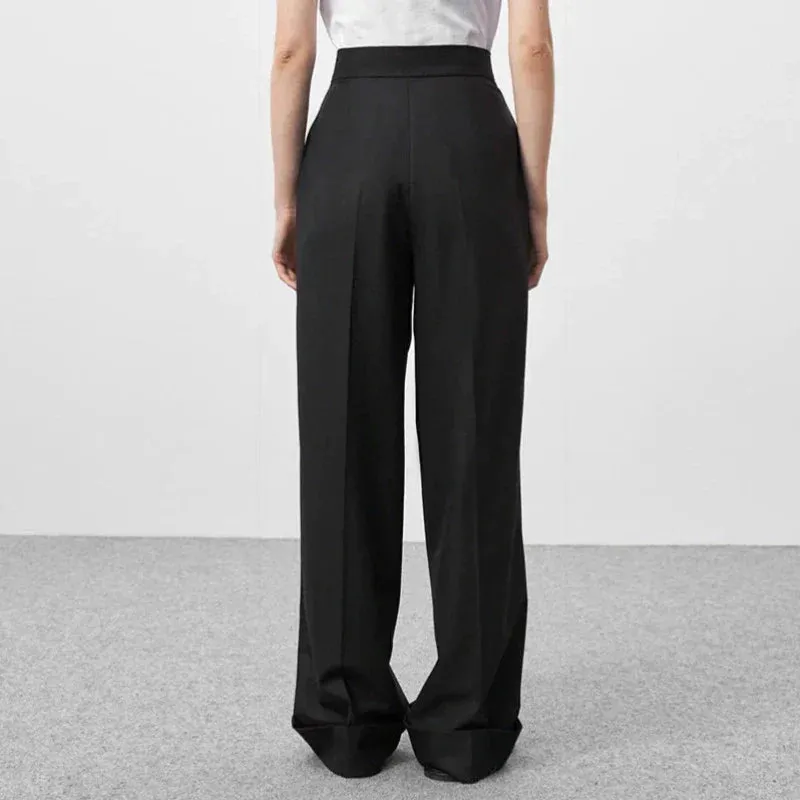 High Waist Pleated Wide Leg Pants