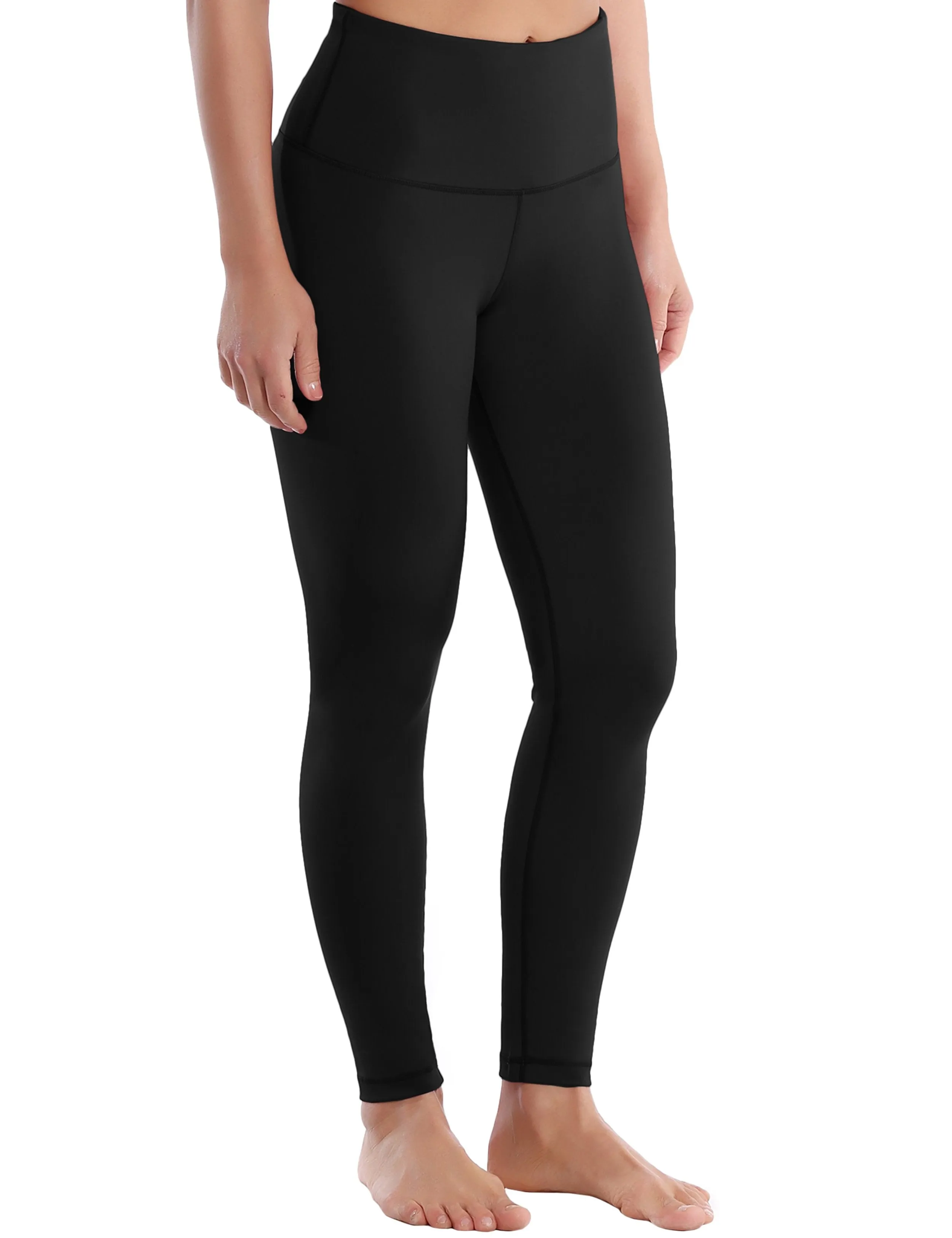 High Waist Plus Size Pants black ins_Plus Size
