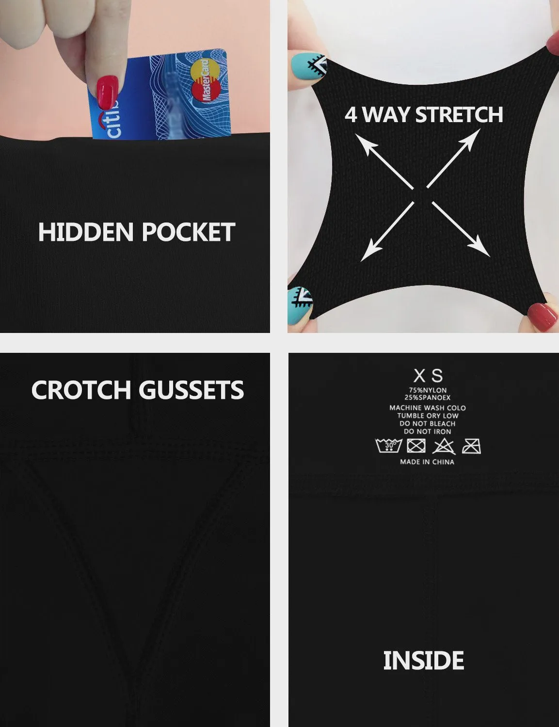 High Waist Plus Size Pants black ins_Plus Size