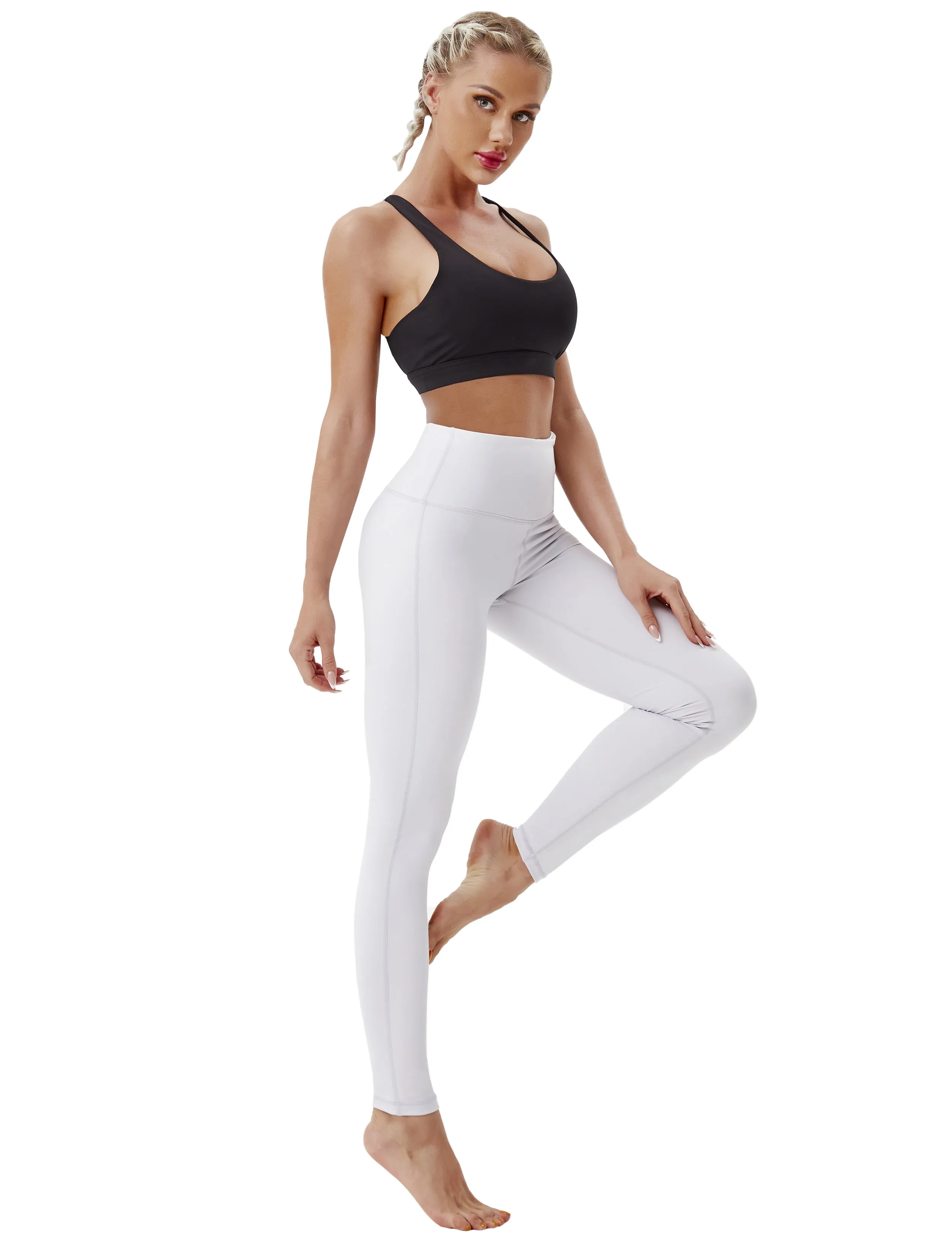 High Waist Side Line Jogging Pants lightgray_Jogging