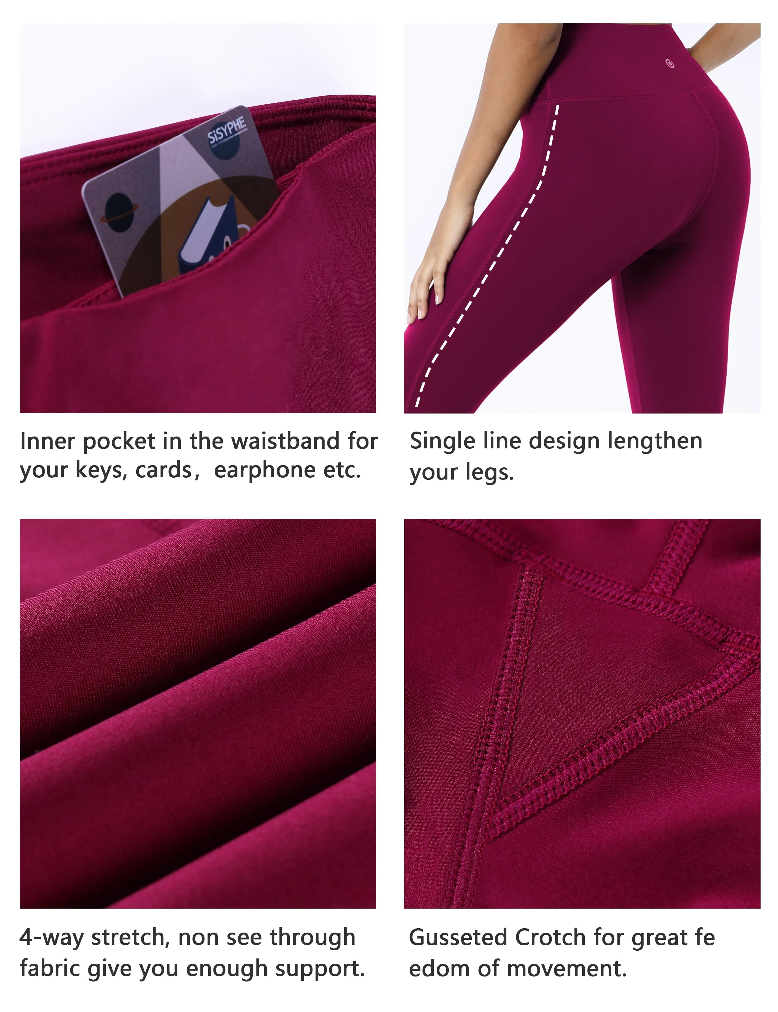 High Waist Side Line Yoga Pants grapevine_yoga