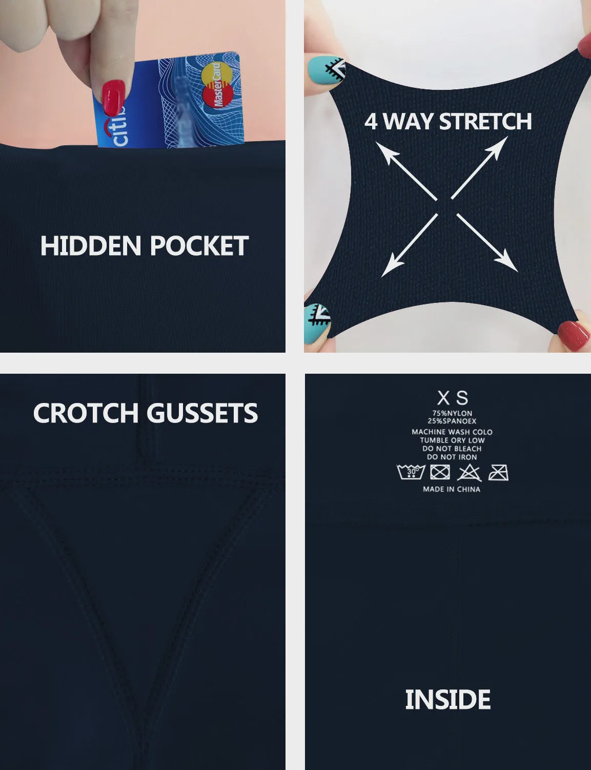 High Waist Side Pockets Jogging Pants darknavy_Jogging