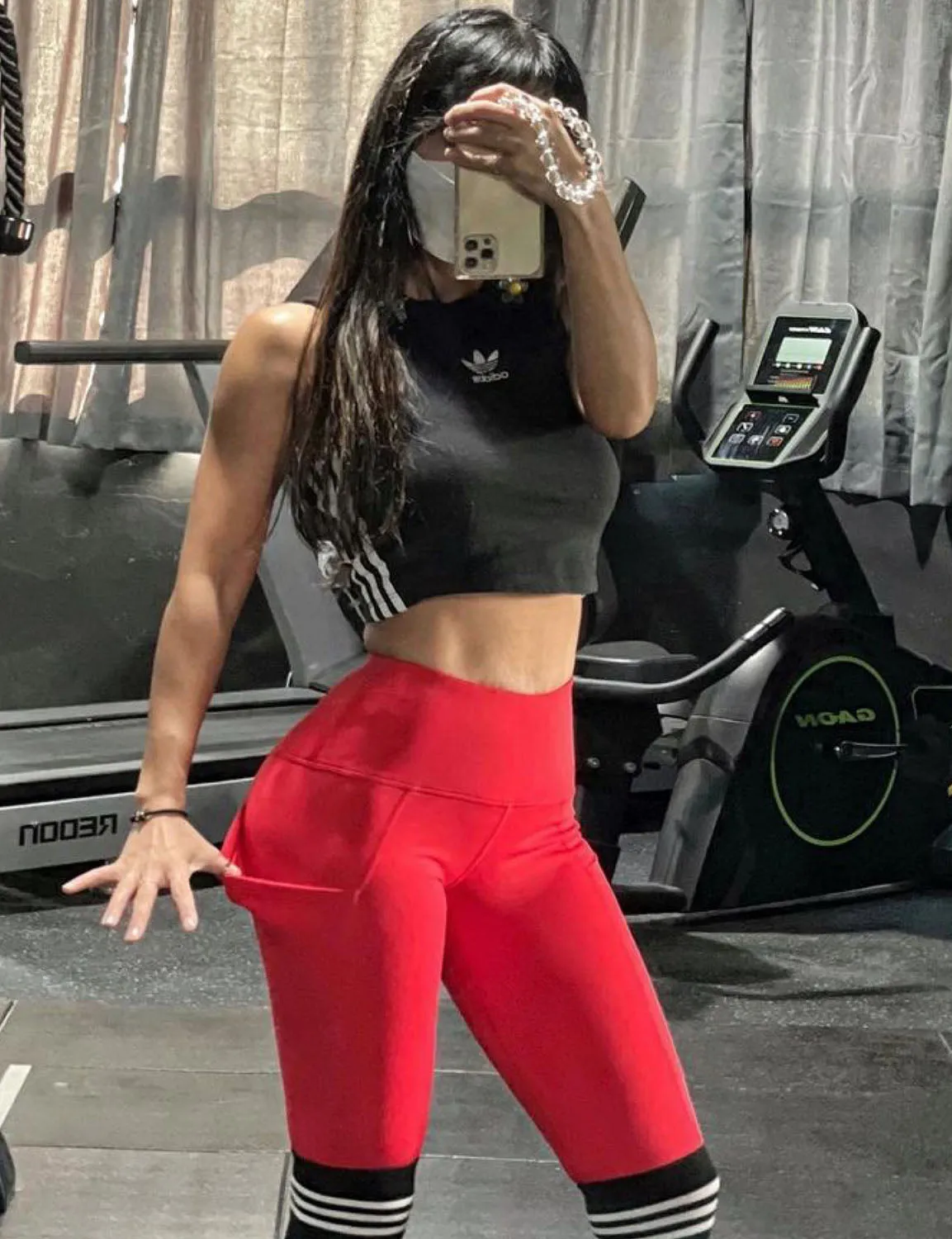 High Waist Side Pockets Yoga Pants scarlet ins_yoga