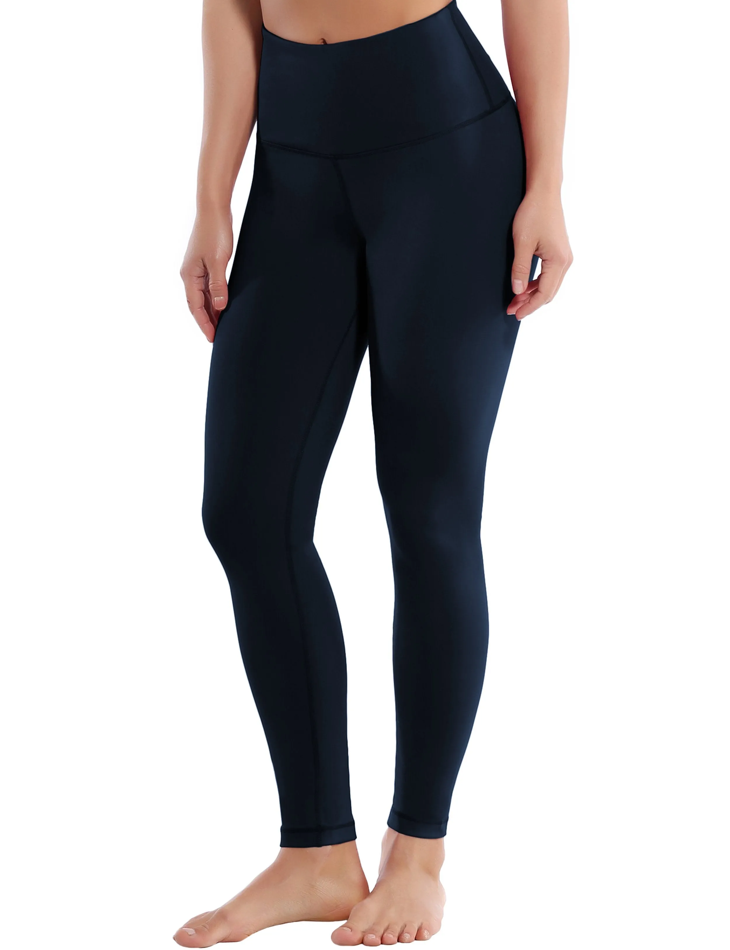 High Waist Tall Size Pants darknavy ins_Tall Size