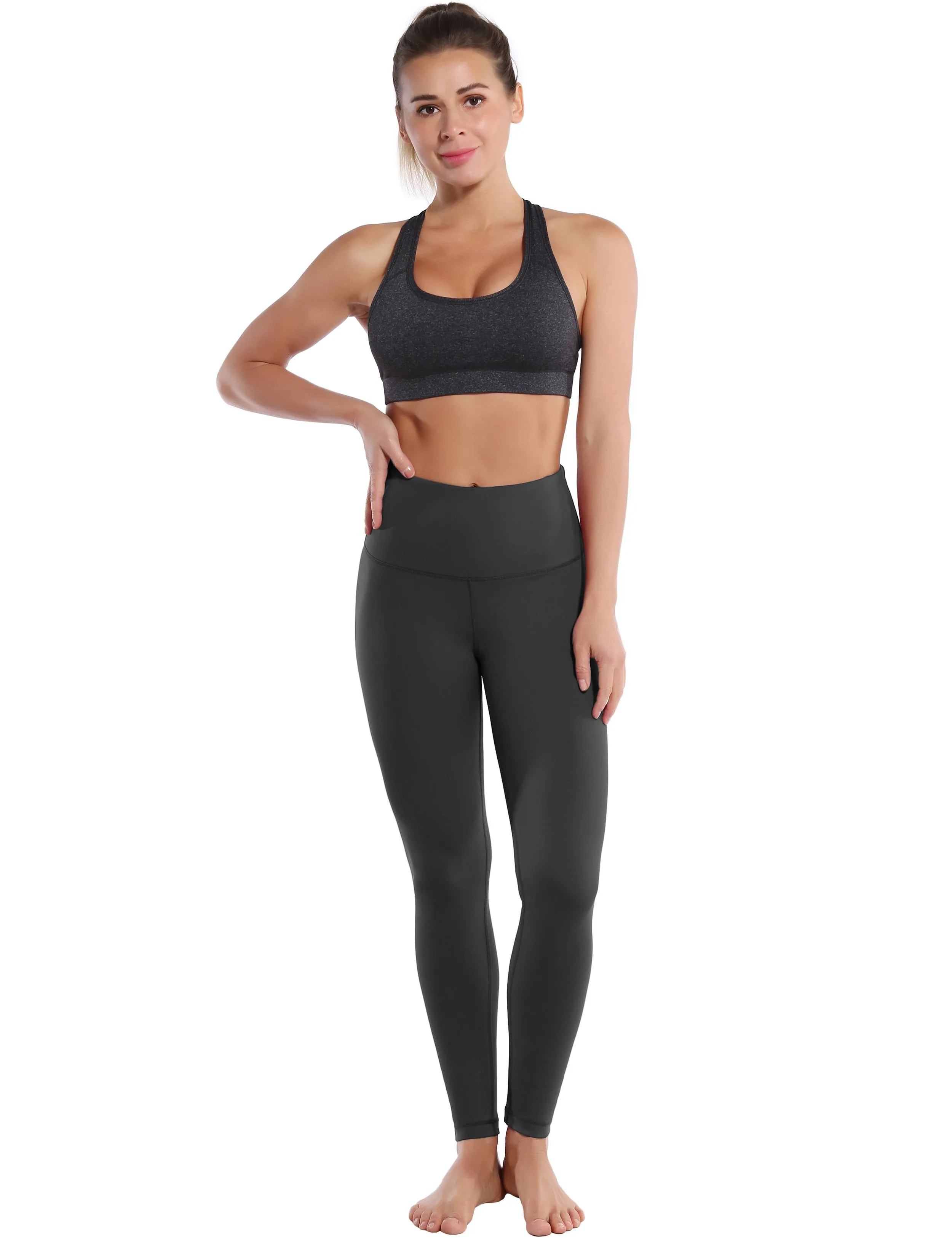 High Waist Tall Size Pants shadowcharcoal ins_Tall Size