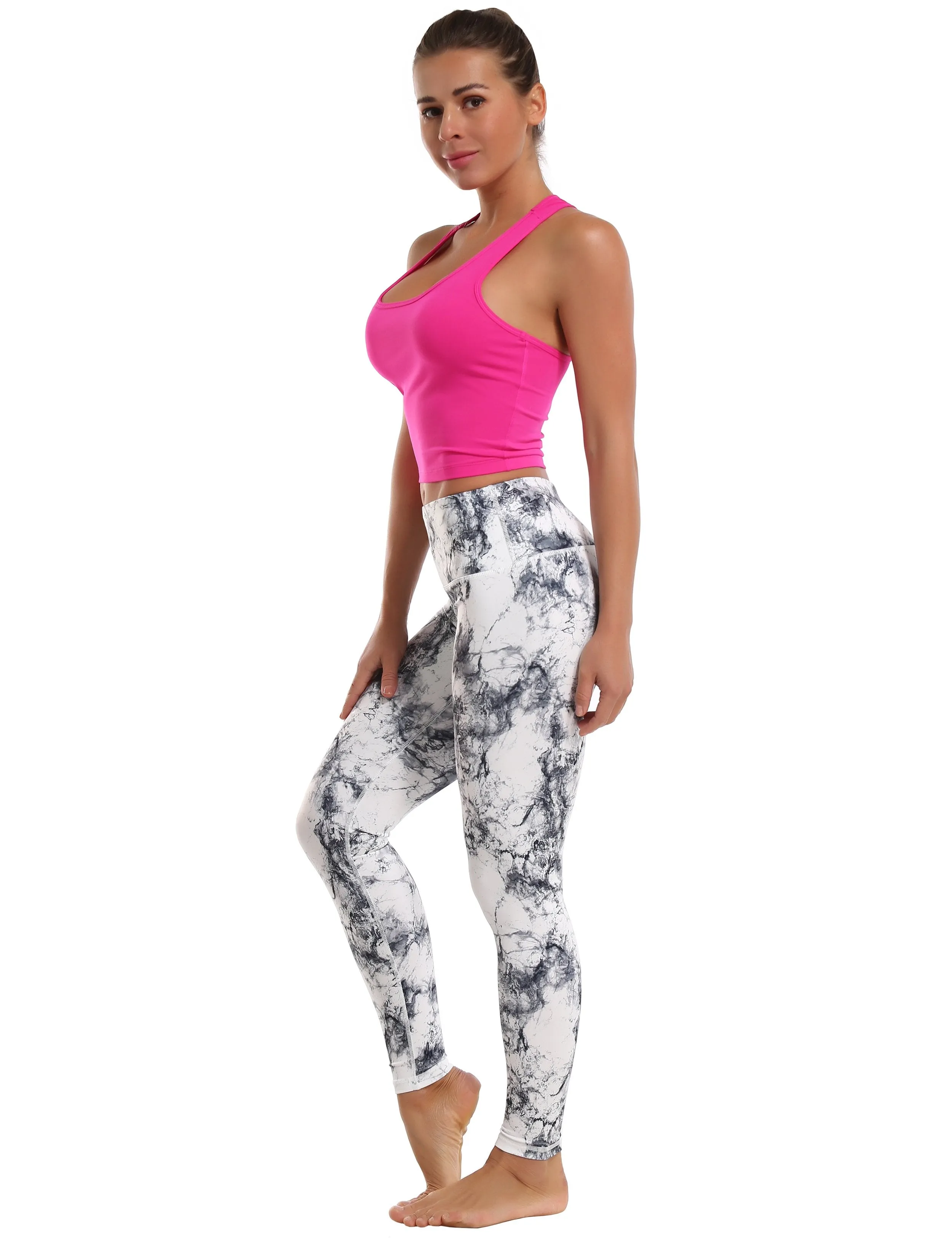 High Waist Yoga Pants arabescato ins_yoga