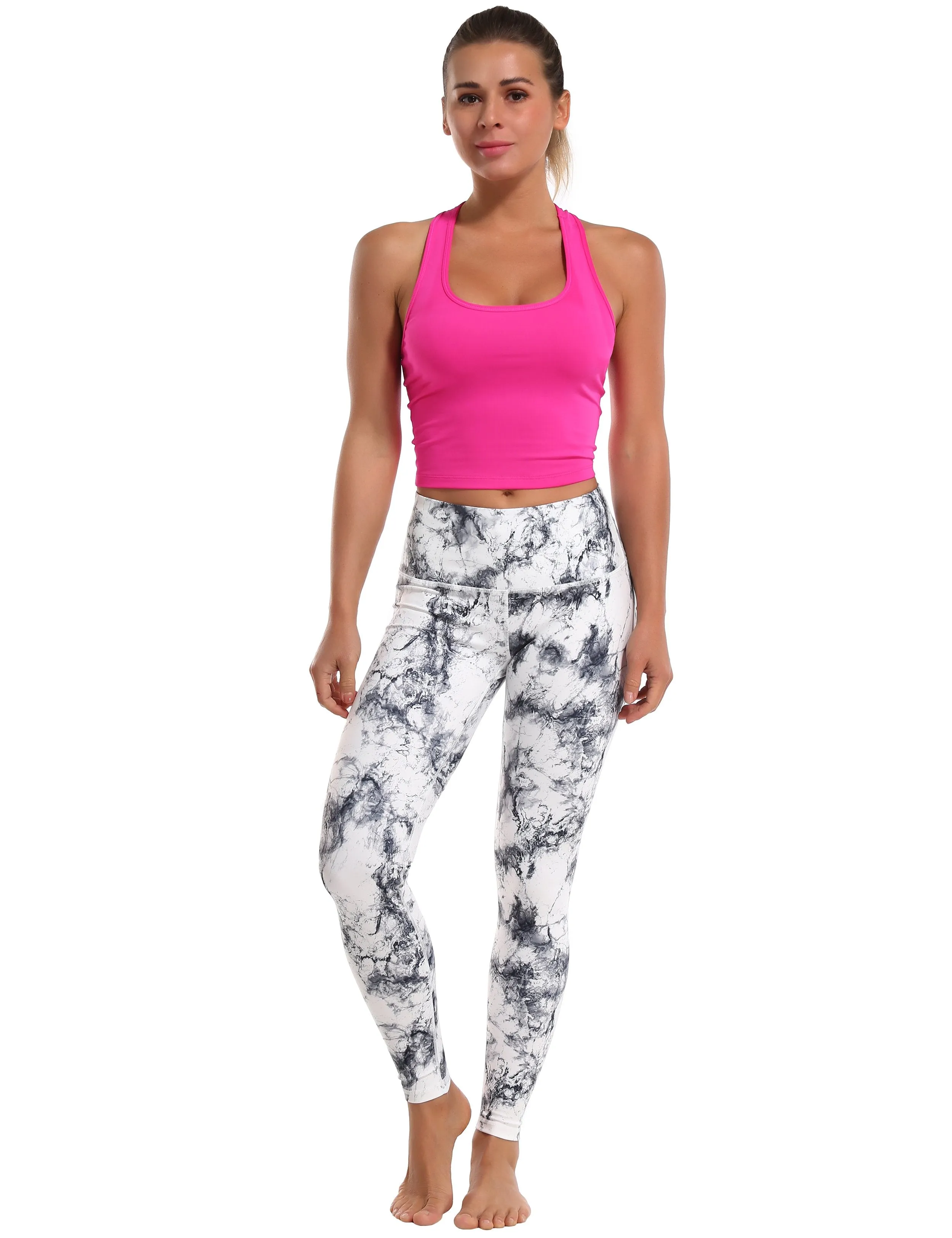 High Waist Yoga Pants arabescato ins_yoga