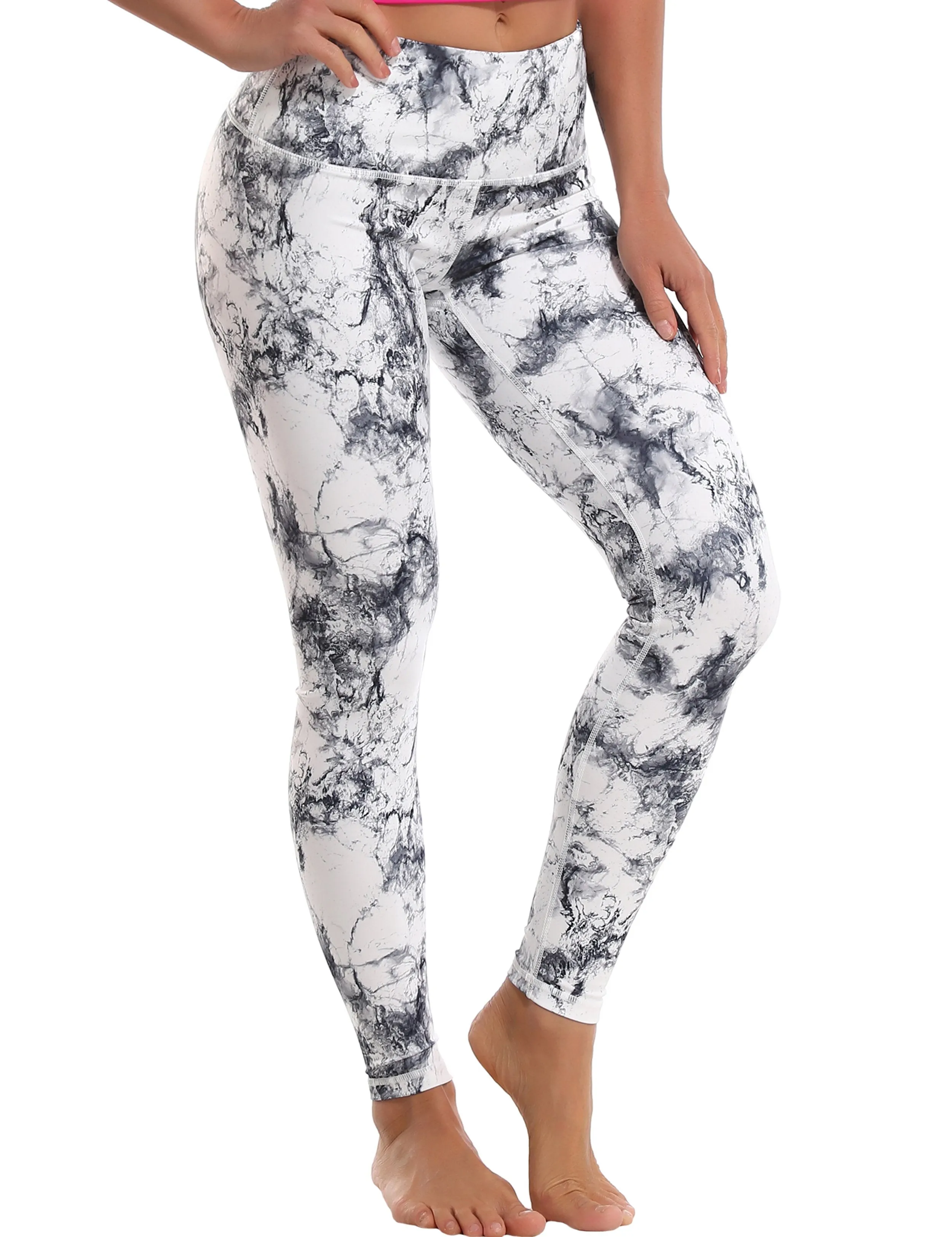 High Waist Yoga Pants arabescato ins_yoga